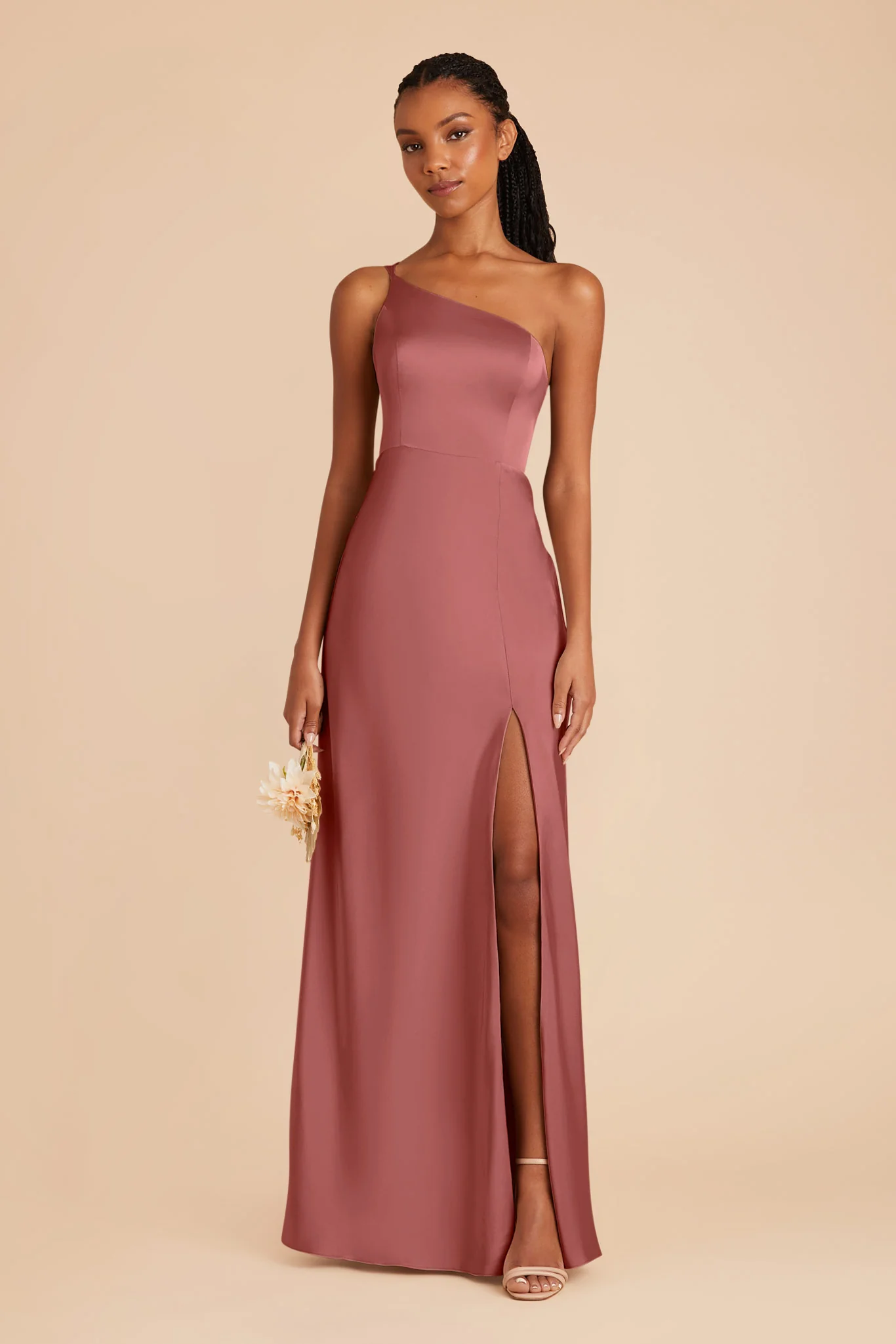 Kensie Matte Satin Dress - Wild Rose - Image 3