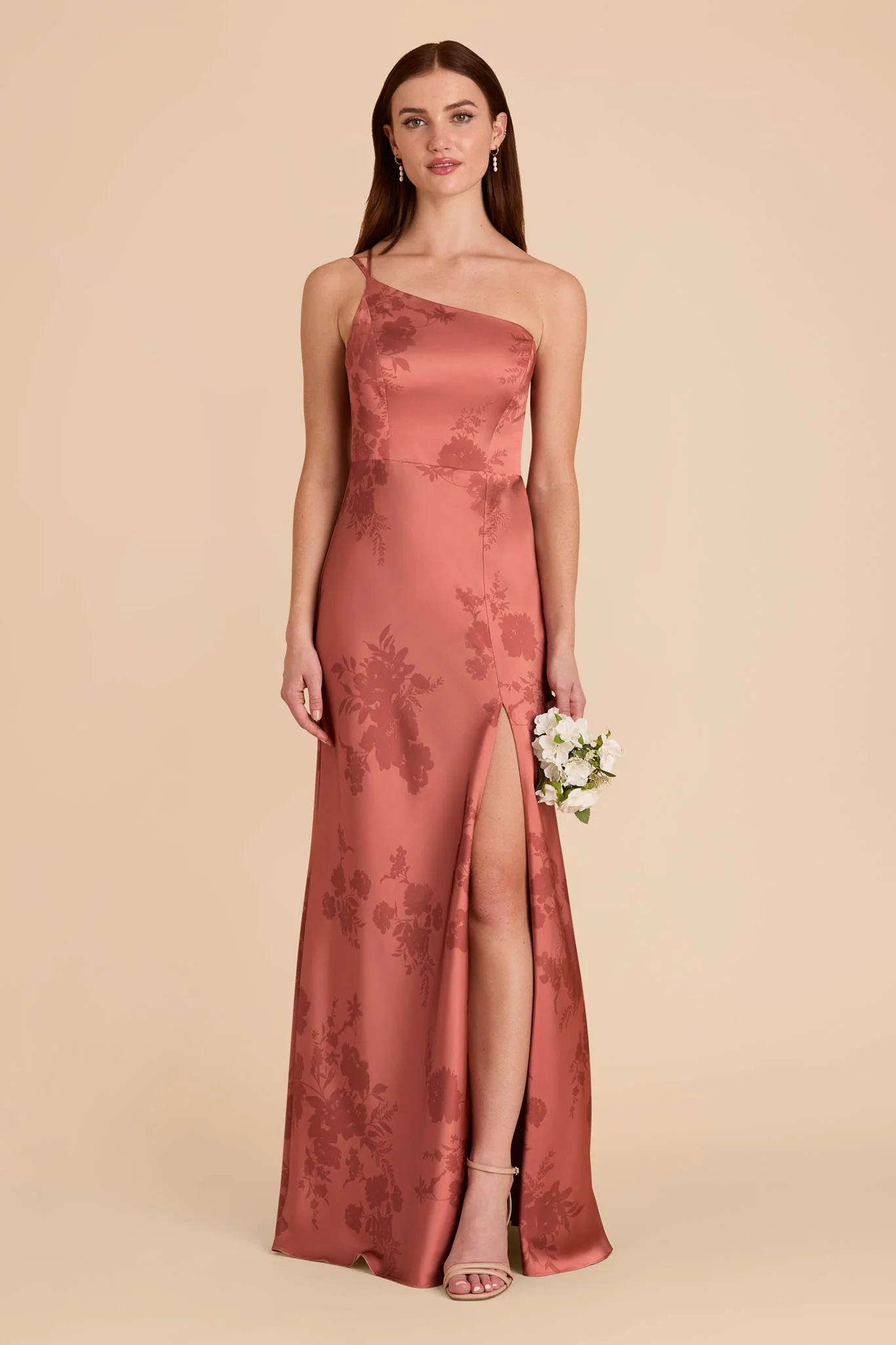 Kensie Matte Satin Dress - Wild Rose Whimsical Blooms - Image 3