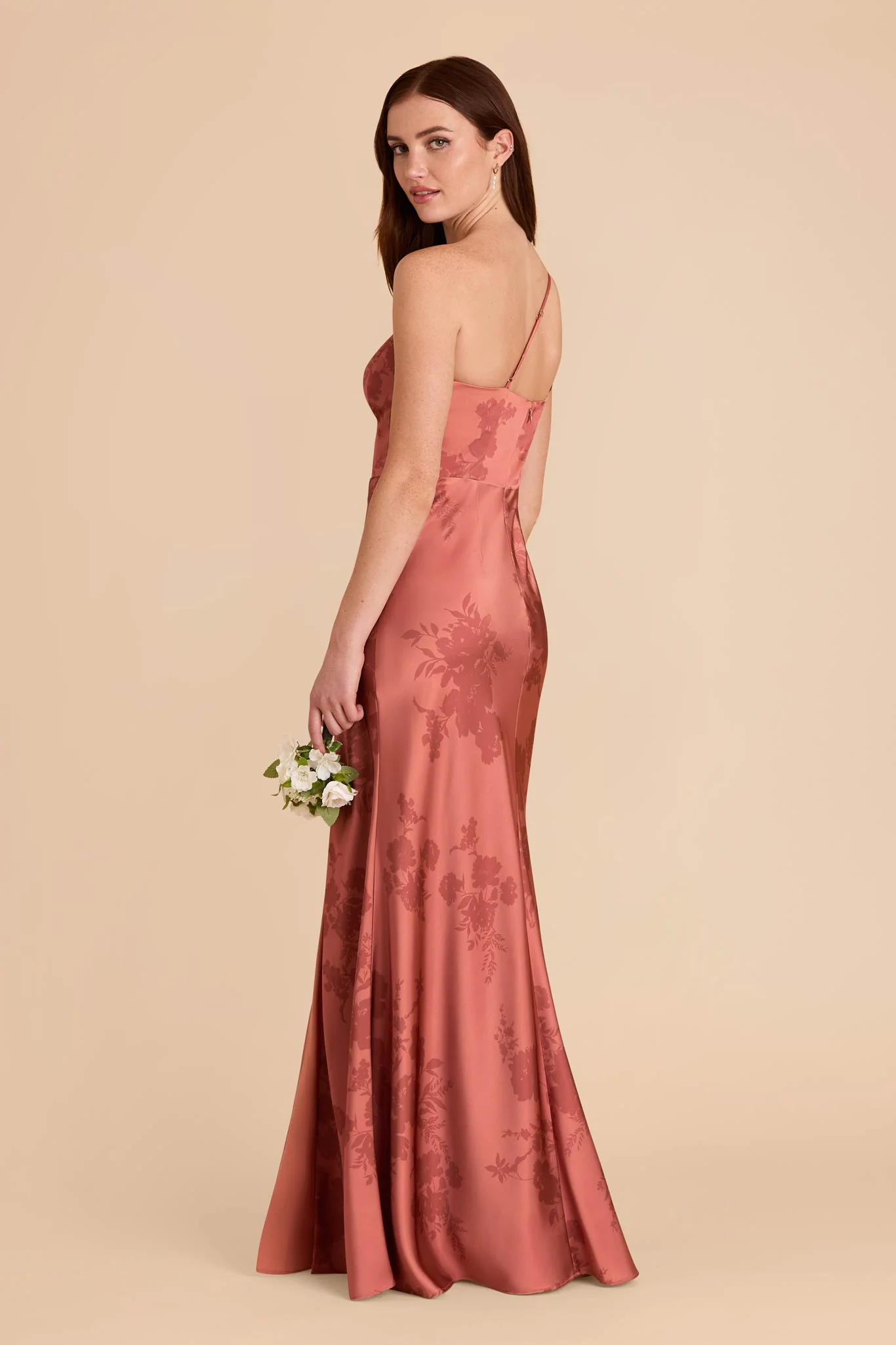 Kensie Matte Satin Dress - Wild Rose Whimsical Blooms - Image 4