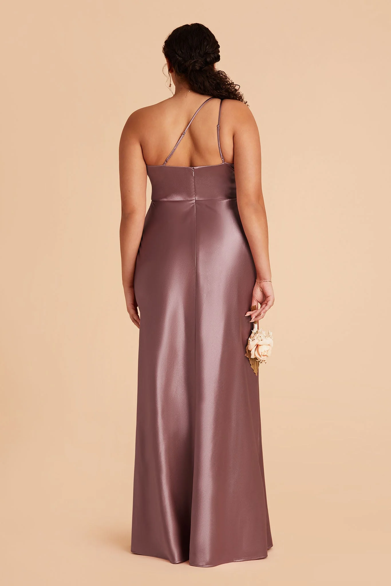 Kensie Shiny Satin Dress - Dark Mauve - Image 8