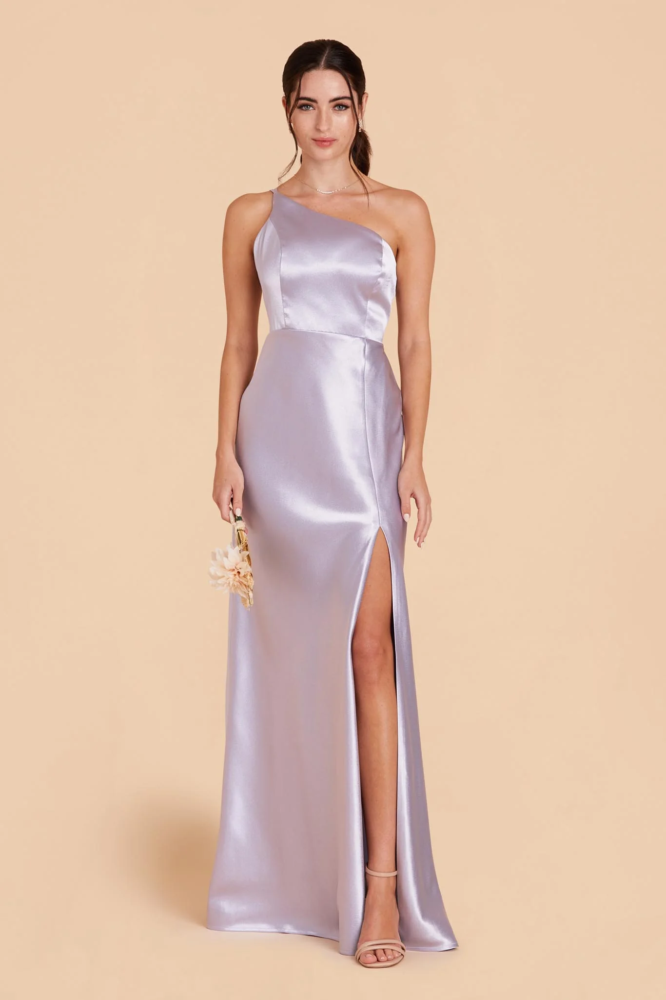 Kensie Shiny Satin Dress - Dusty Lilac - Image 4