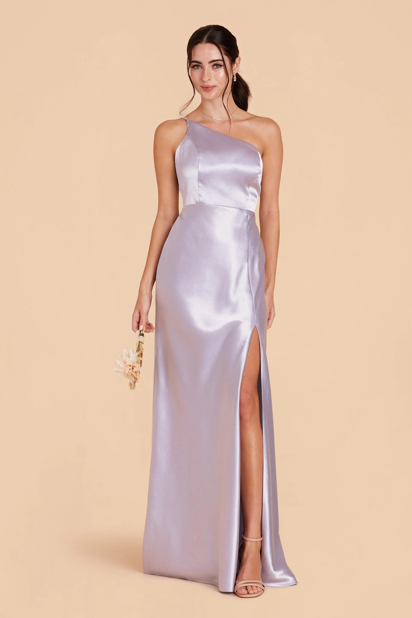 Kensie Shiny Satin Dress - Dusty Lilac - Image 5