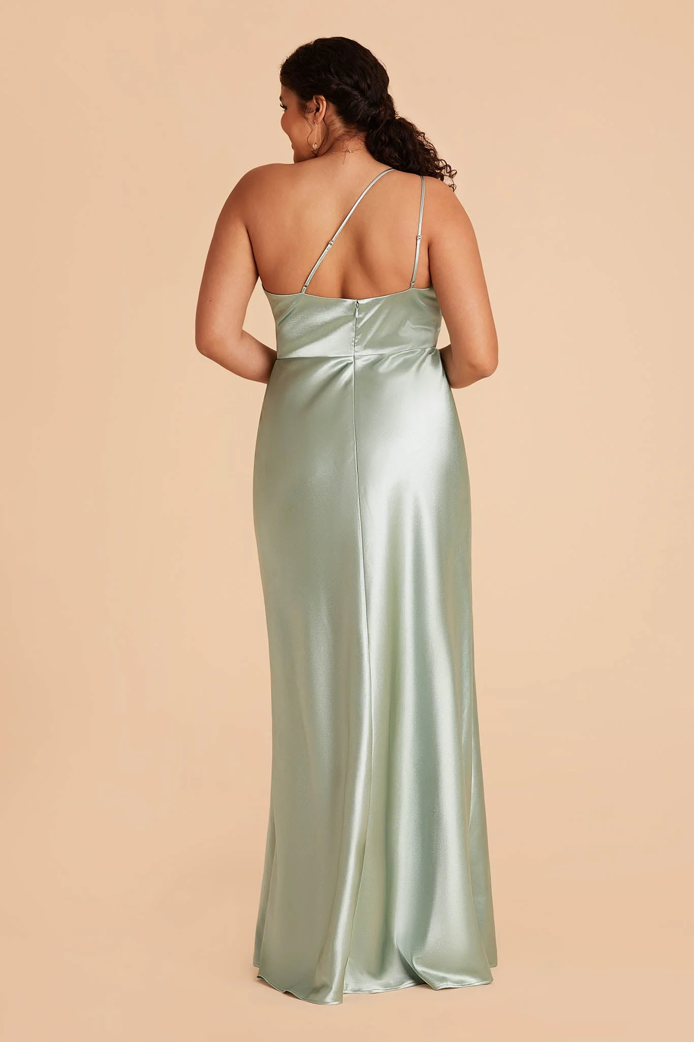 Kensie Shiny Satin Dress - Sage - Image 15