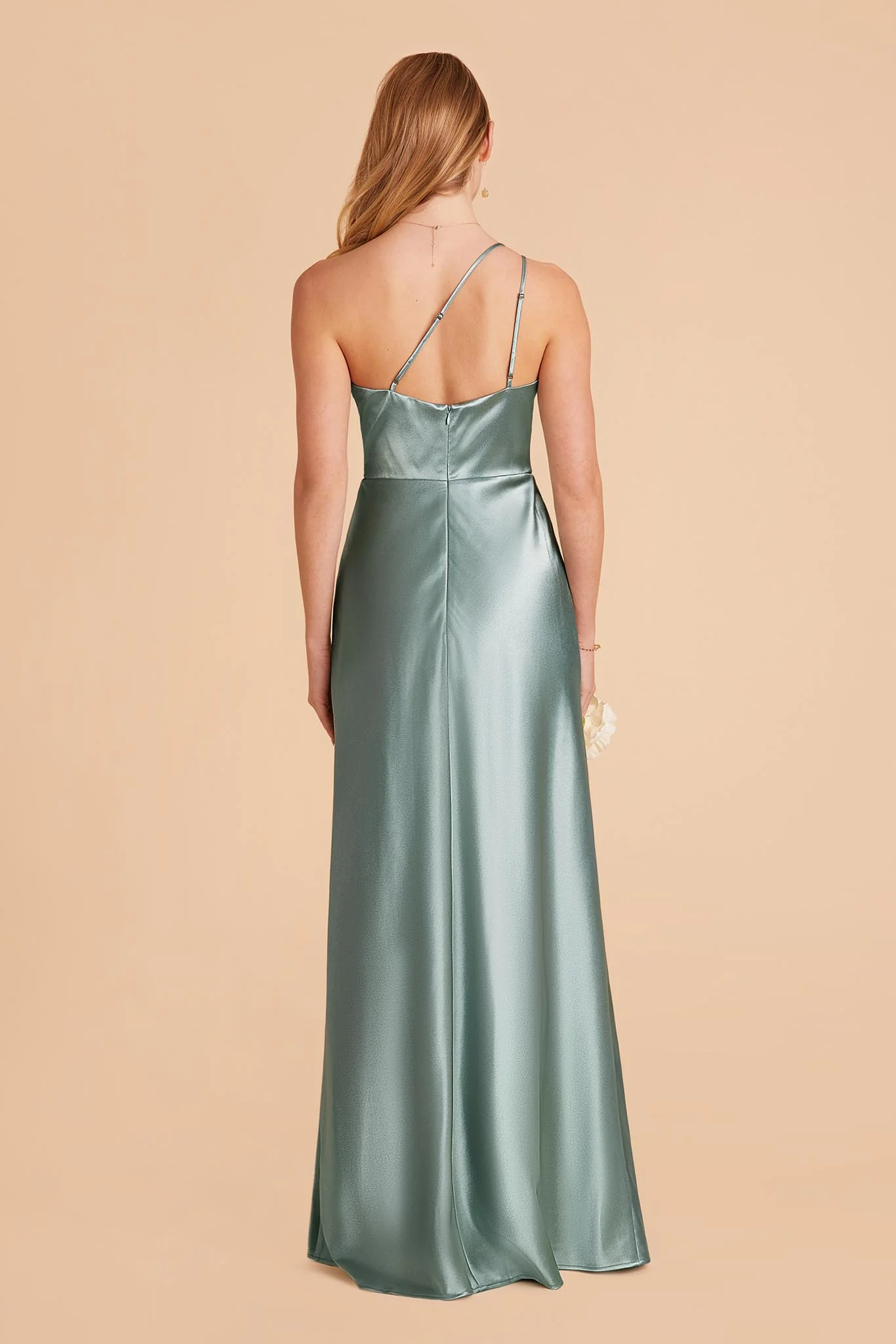Kensie Shiny Satin Dress - Sea Glass - Image 5