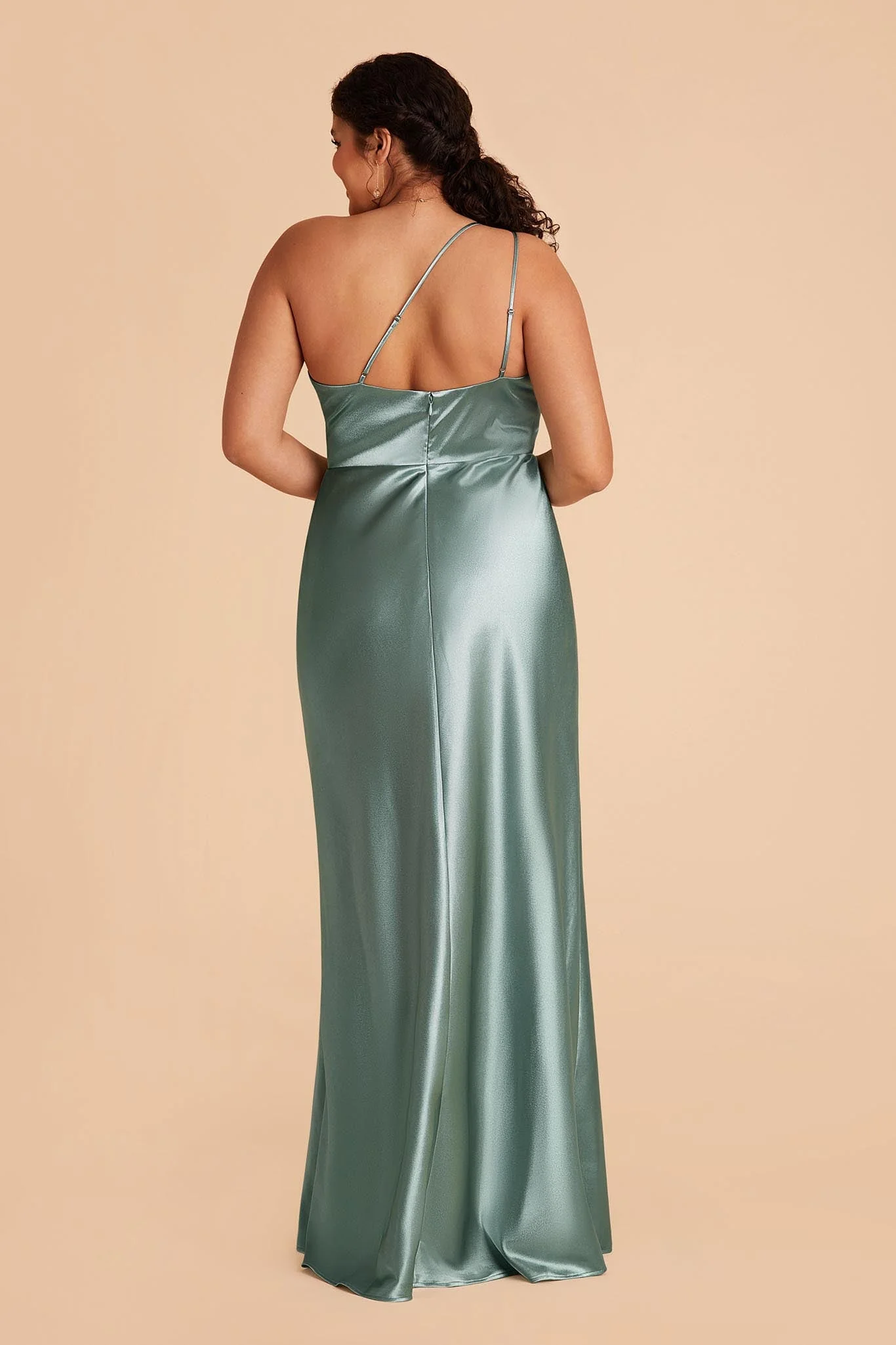 Kensie Shiny Satin Dress - Sea Glass - Image 8
