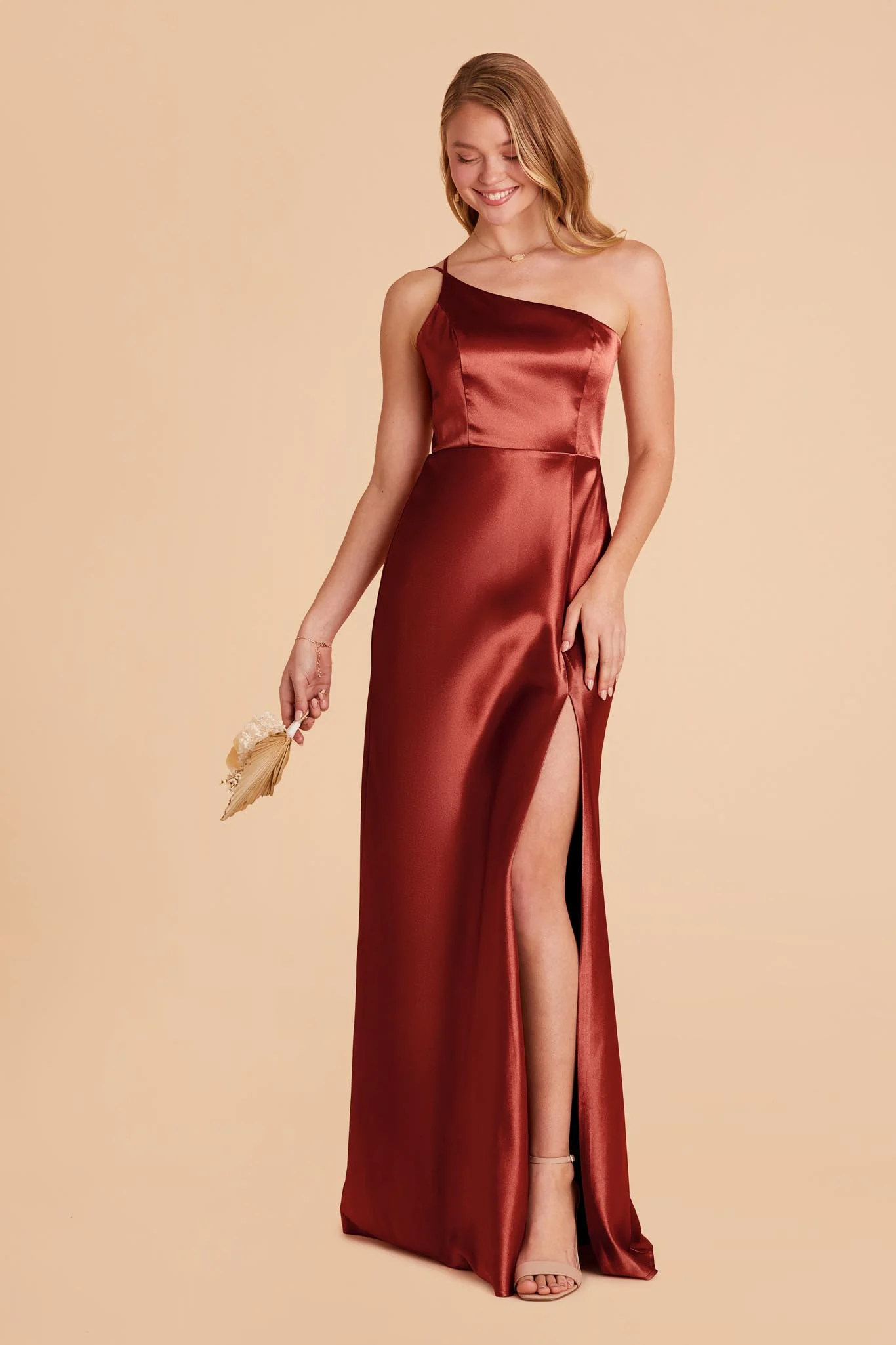 Kensie Shiny Satin Dress - Spice - Image 3