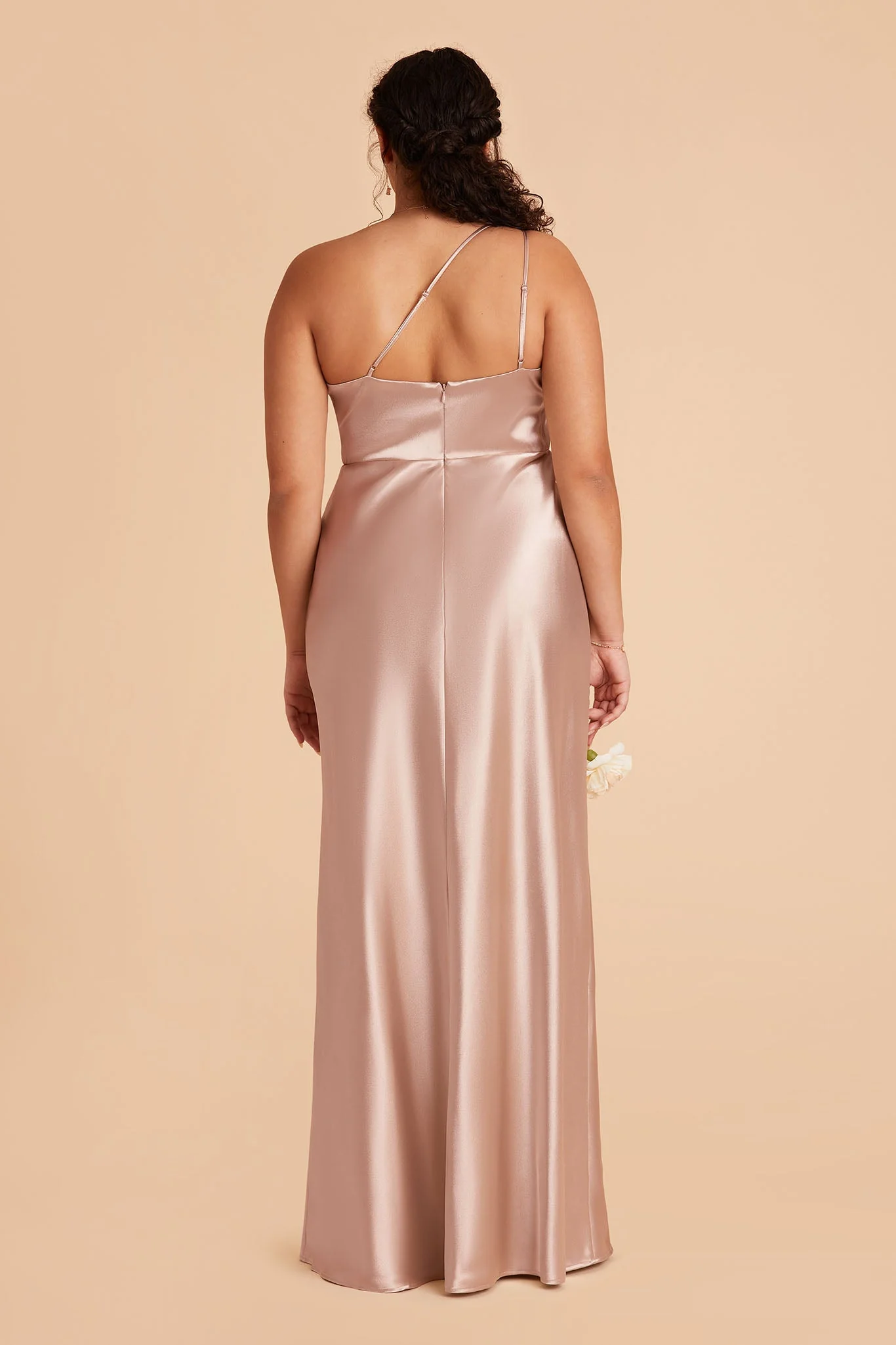 Kensie Shiny Satin Dress - Taupe - Image 17