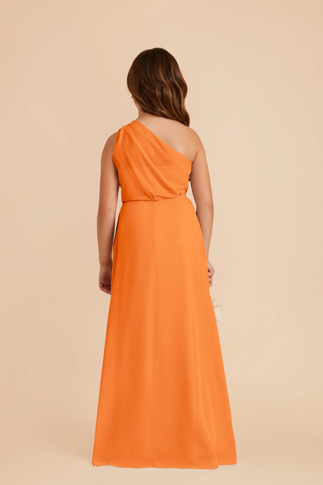 Kiara Junior Chiffon Dress - Apricot - Image 4