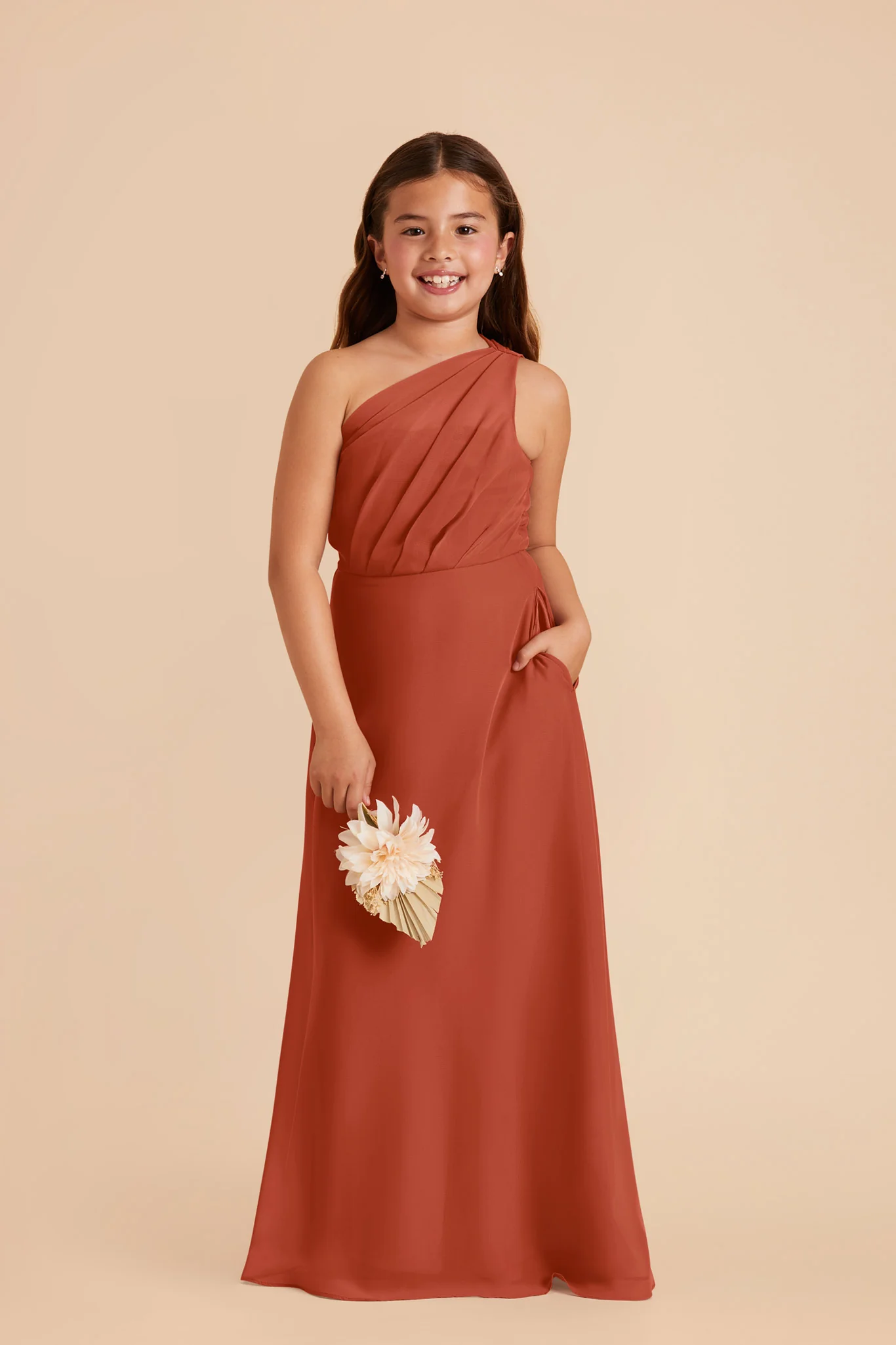 Kiara Junior Chiffon Dress - Auburn - Image 2