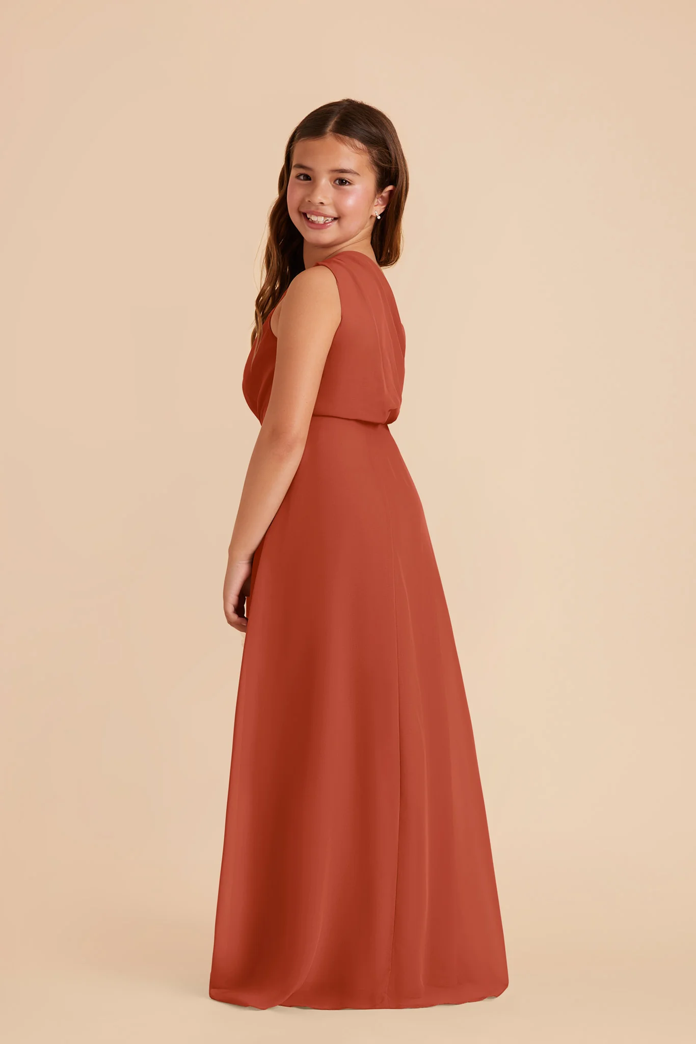 Kiara Junior Chiffon Dress - Auburn - Image 3