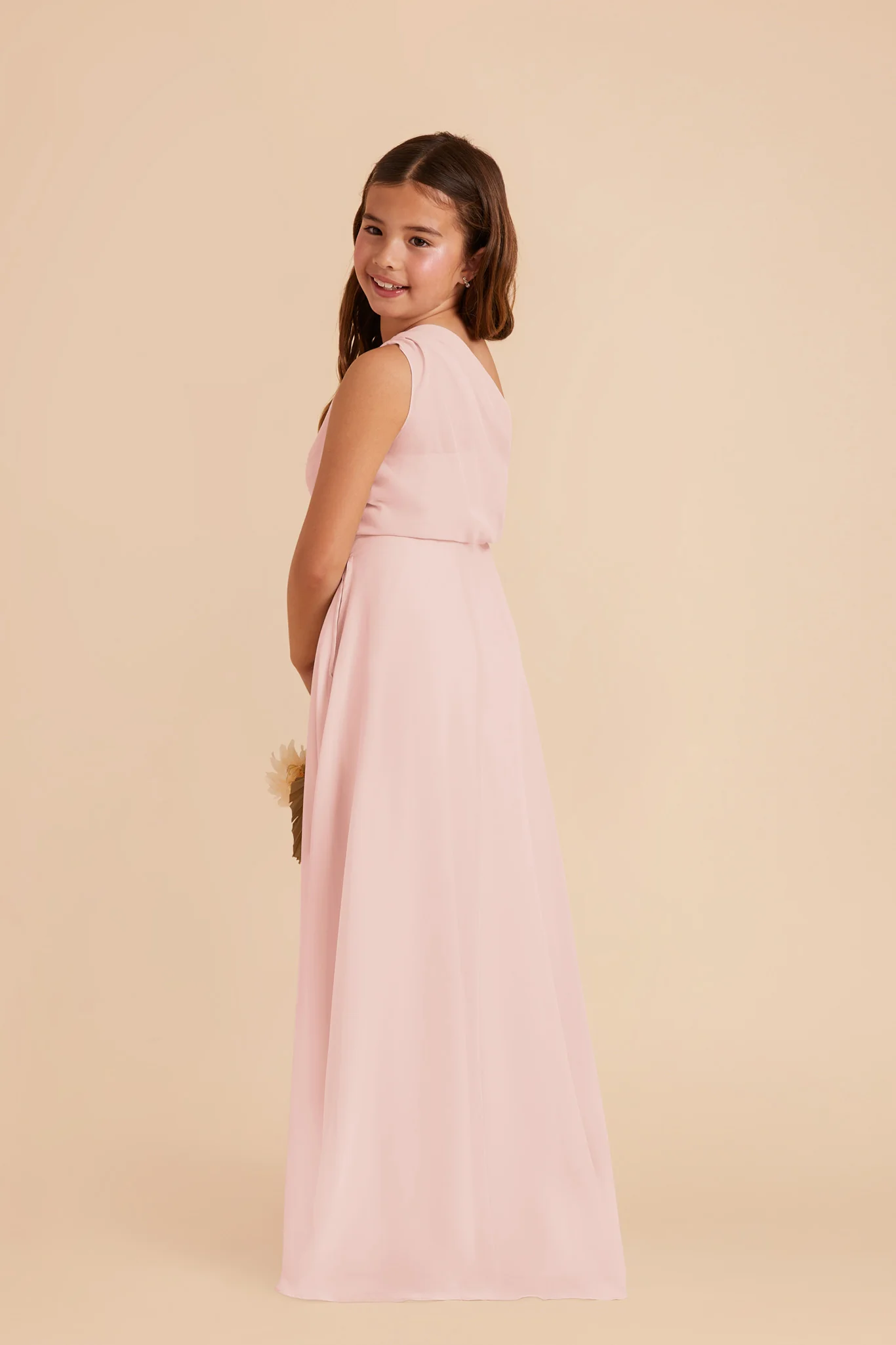 Kiara Junior Chiffon Dress - Blush Pink - Image 3