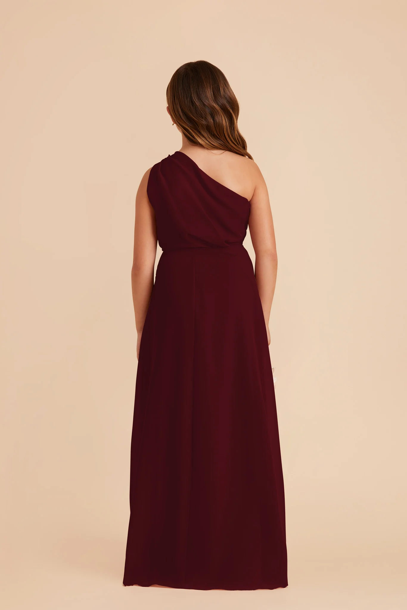 Kiara Junior Chiffon Dress - Cabernet - Image 4