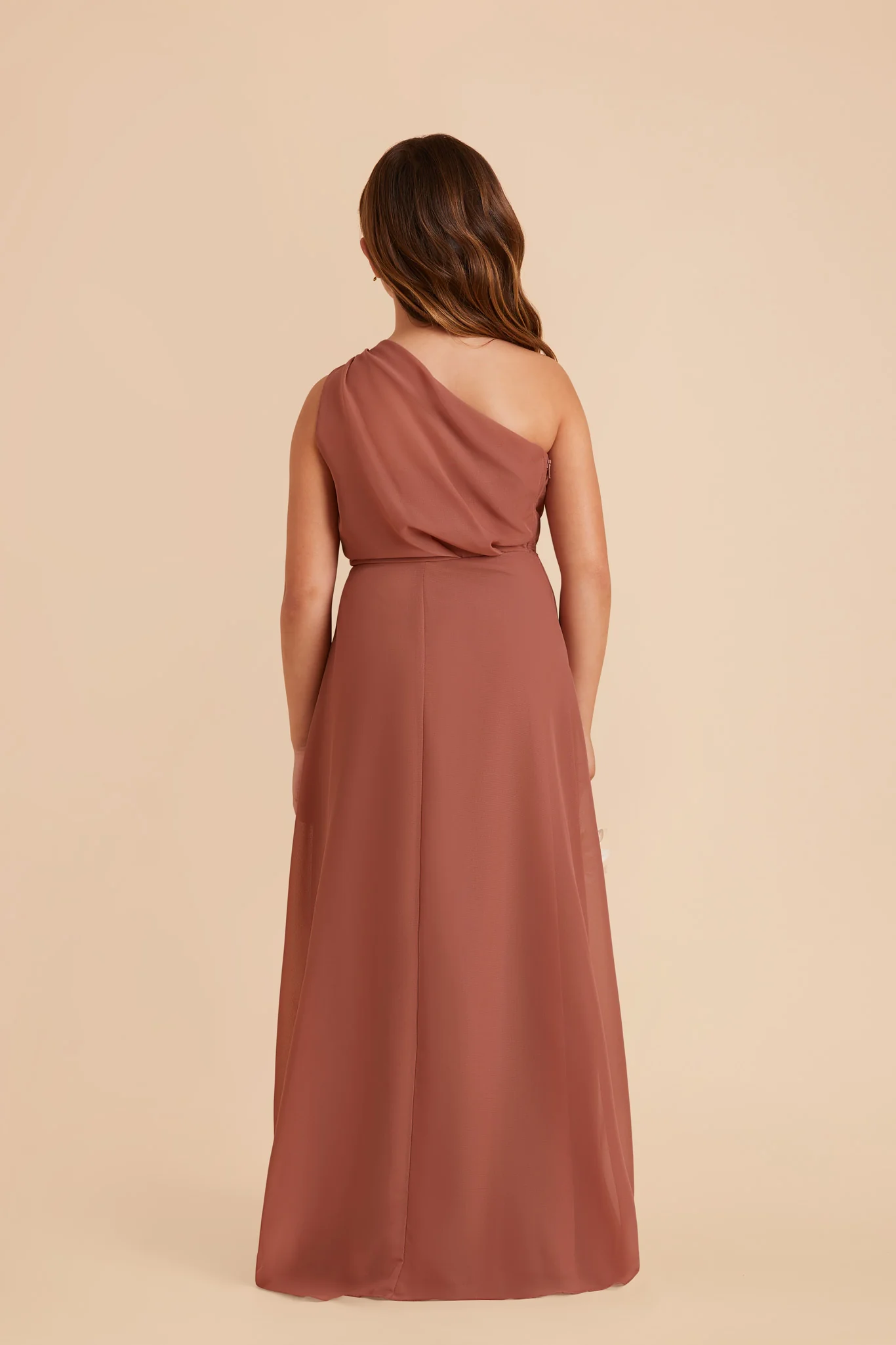 Kiara Junior Chiffon Dress - Desert Rose - Image 4