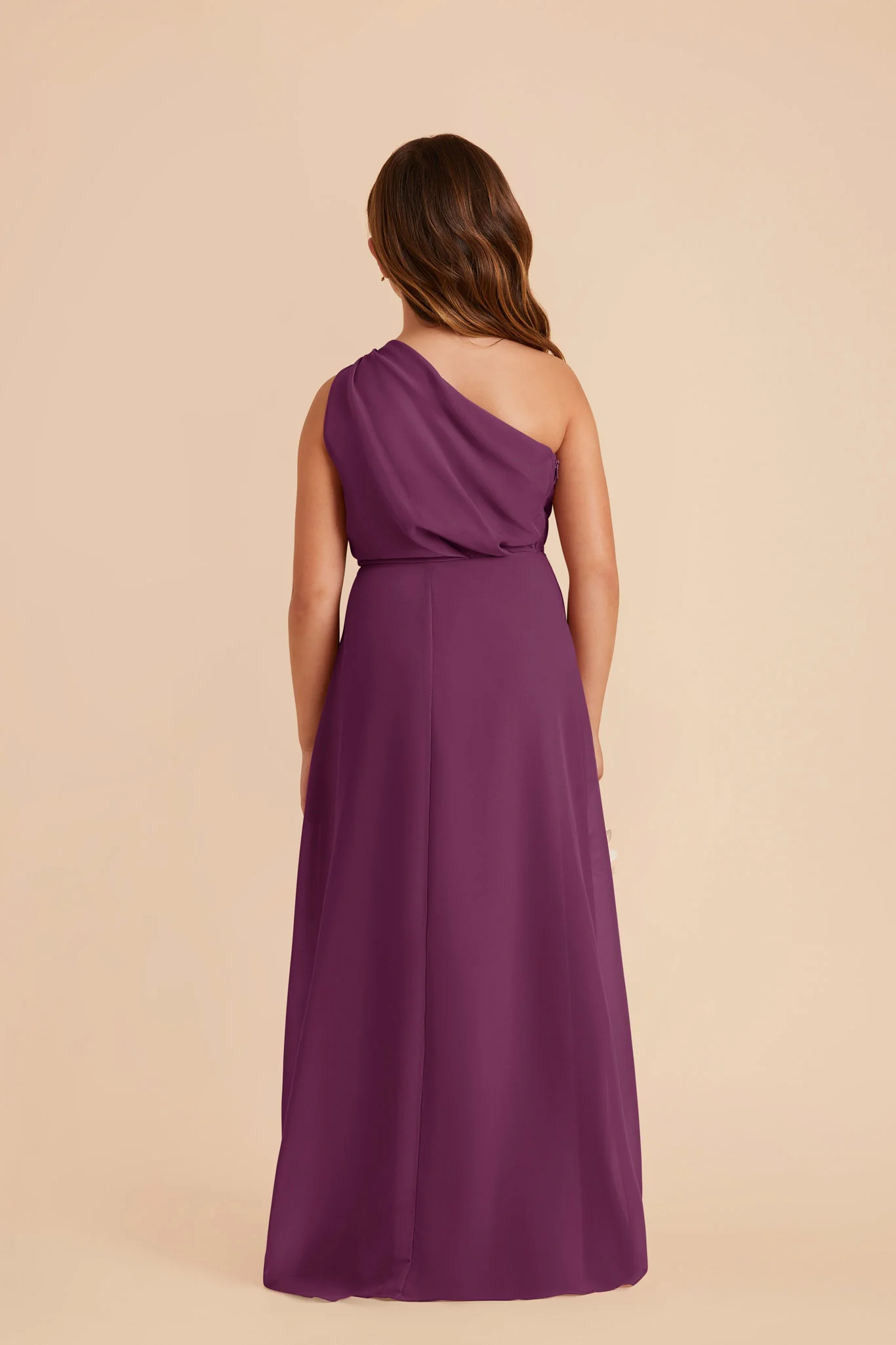 Kiara Junior Chiffon Dress - Fig - Image 4