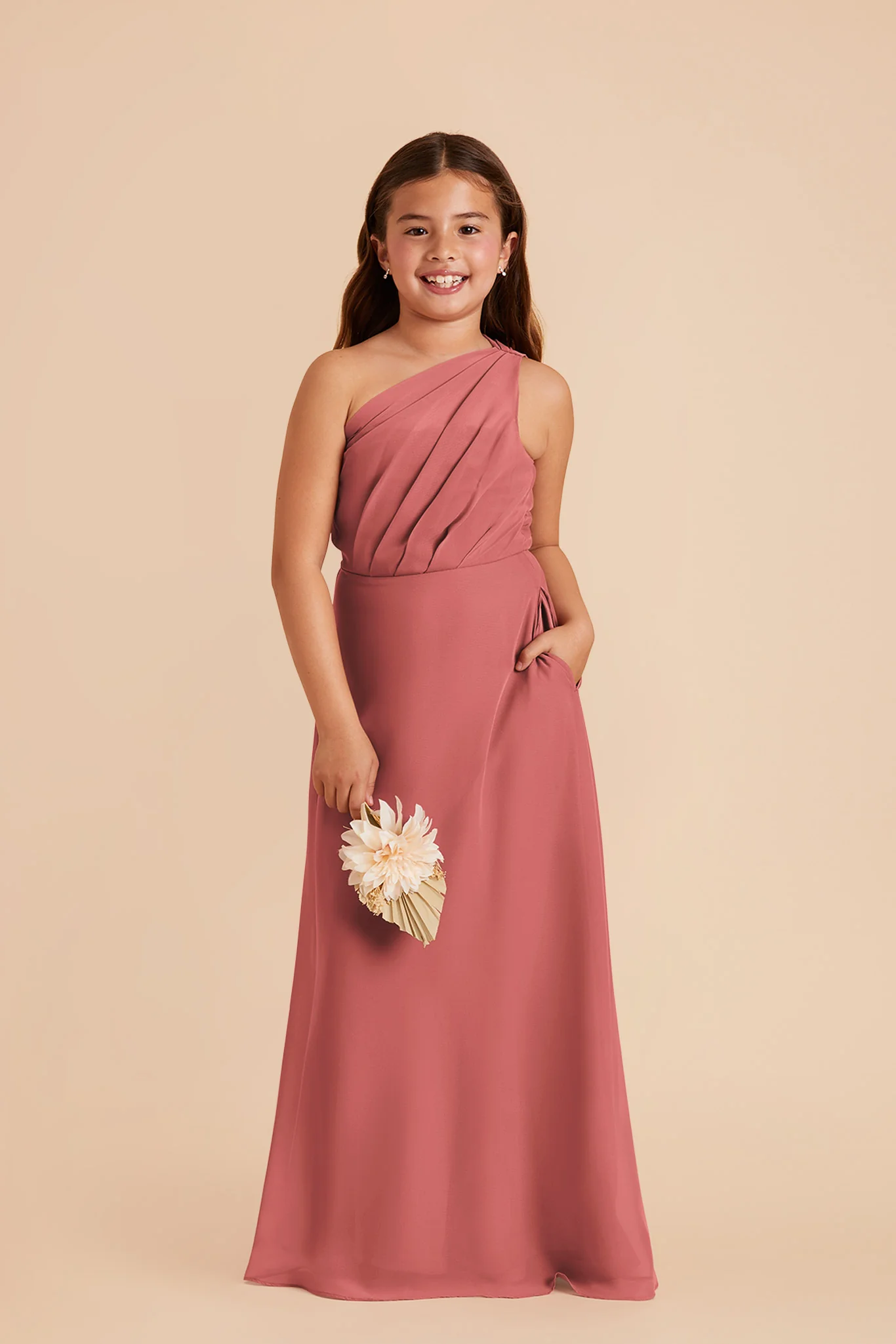 Kiara Junior Chiffon Dress - Mulberry - Image 2