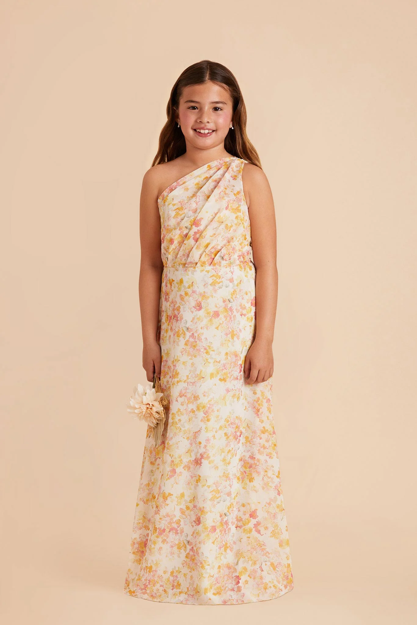 Kiara Junior Chiffon Dress - Pressed Floral - Image 3