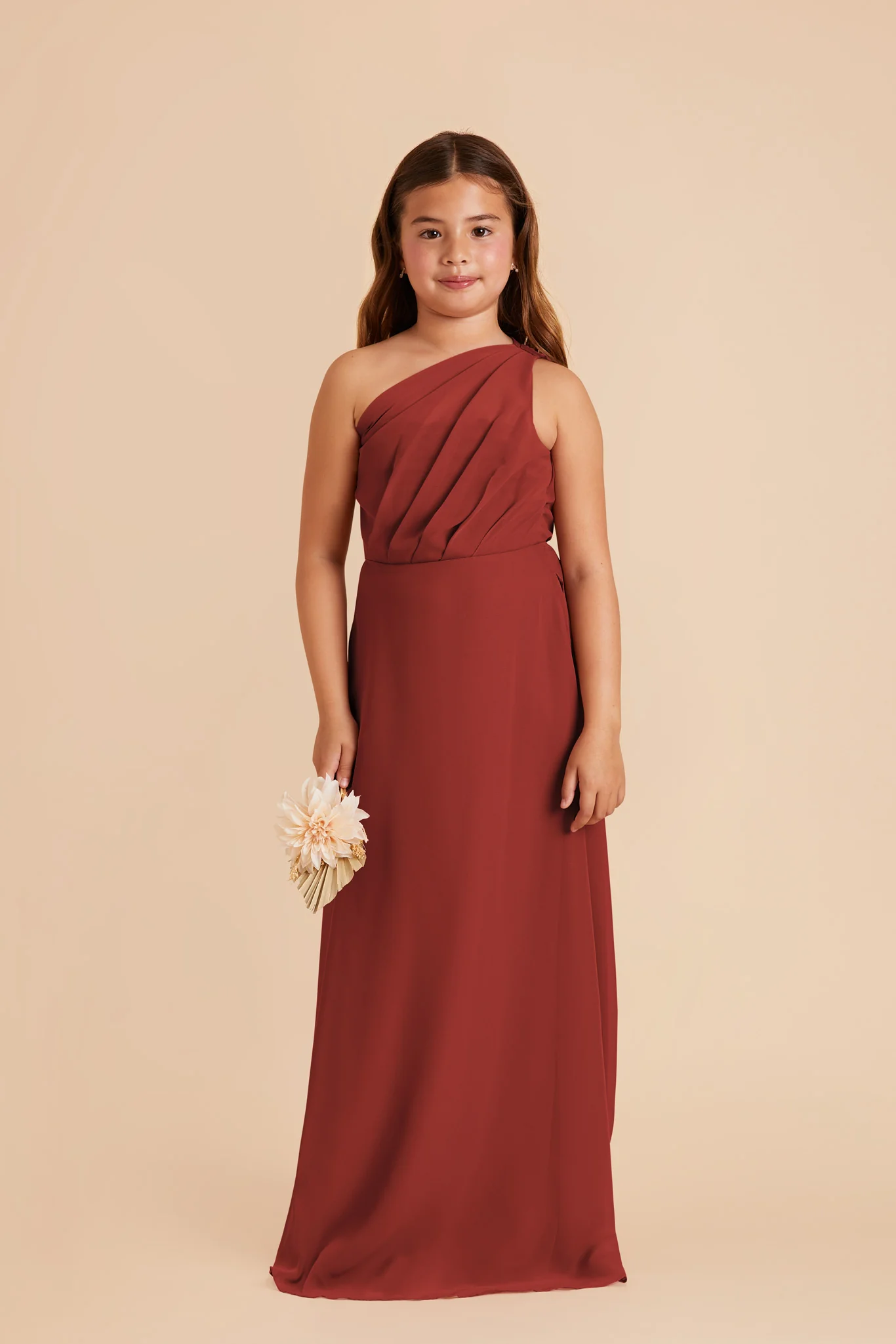 Kiara Junior Chiffon Dress - Spice