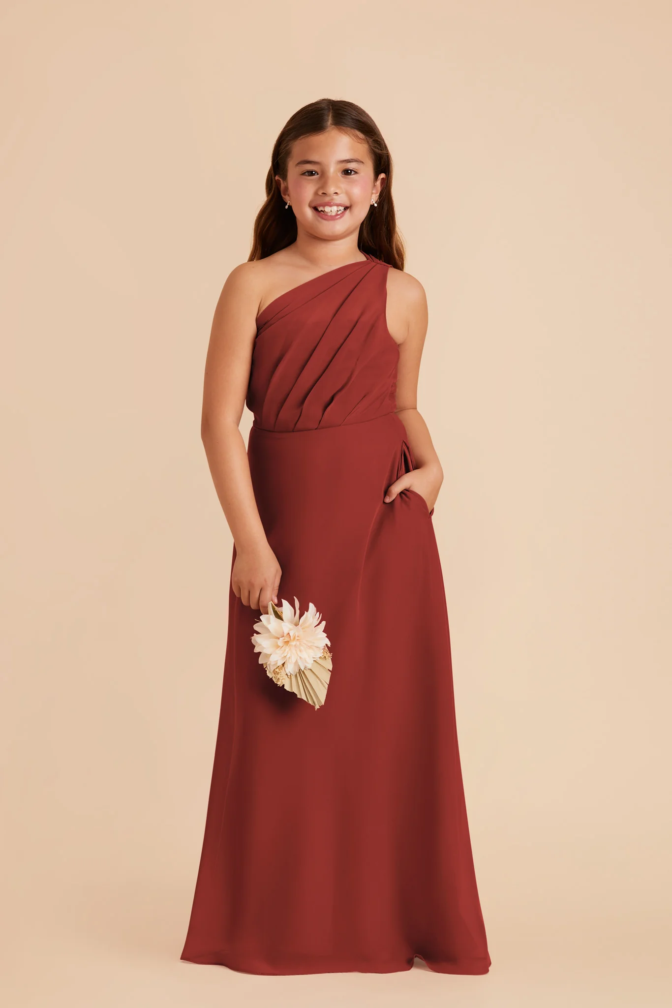 Kiara Junior Chiffon Dress - Spice - Image 2