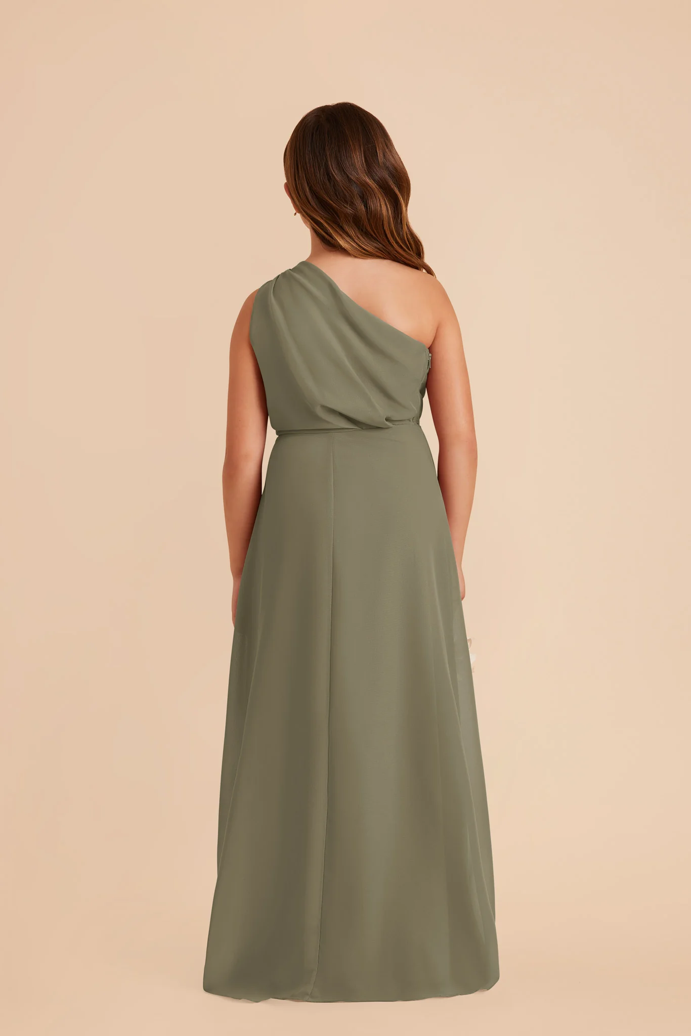 Kiara Junior Chiffon Dress - Thyme - Image 7