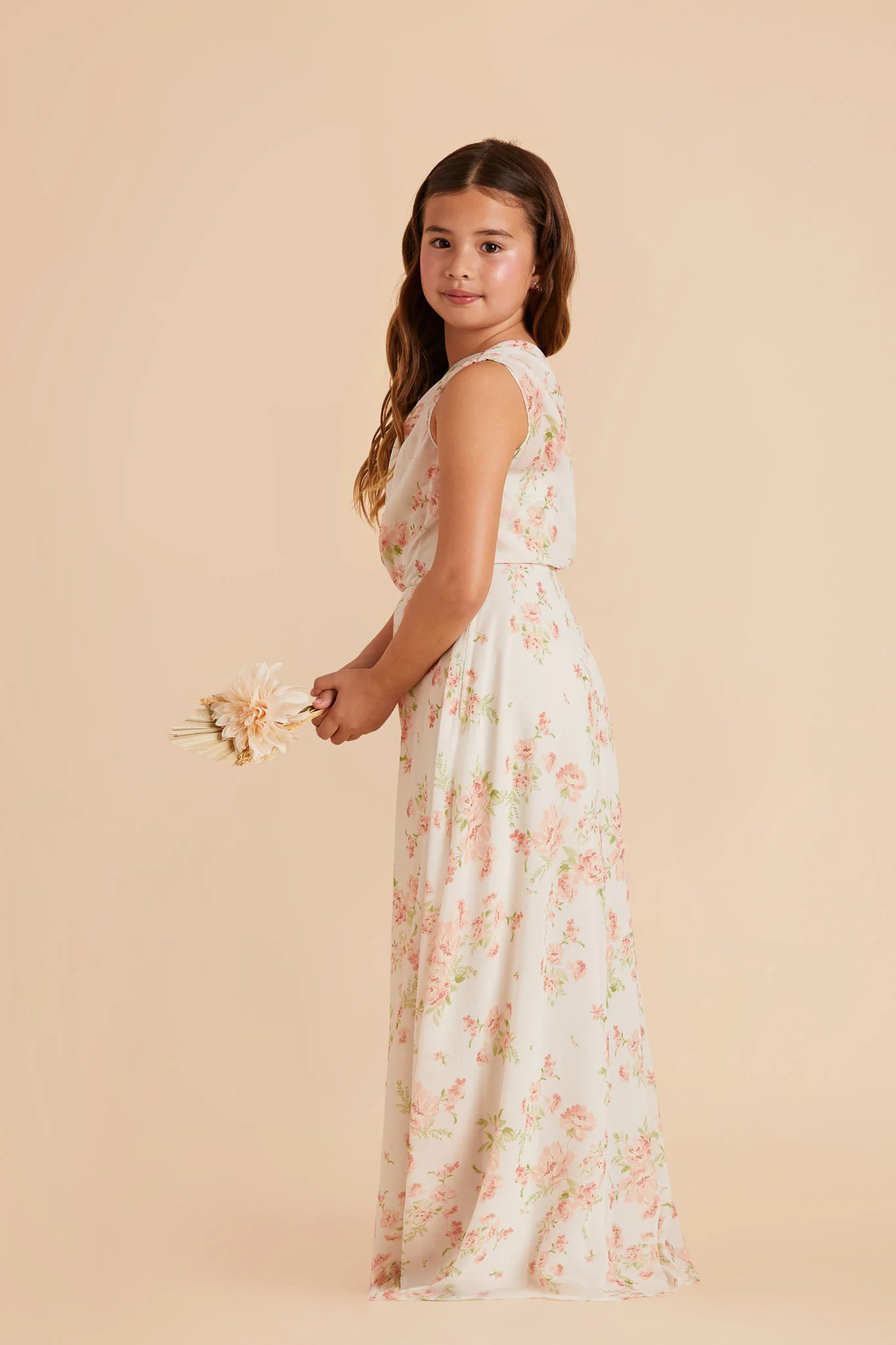 Kiara Junior Chiffon Dress - Whimsical Blooms - Image 4