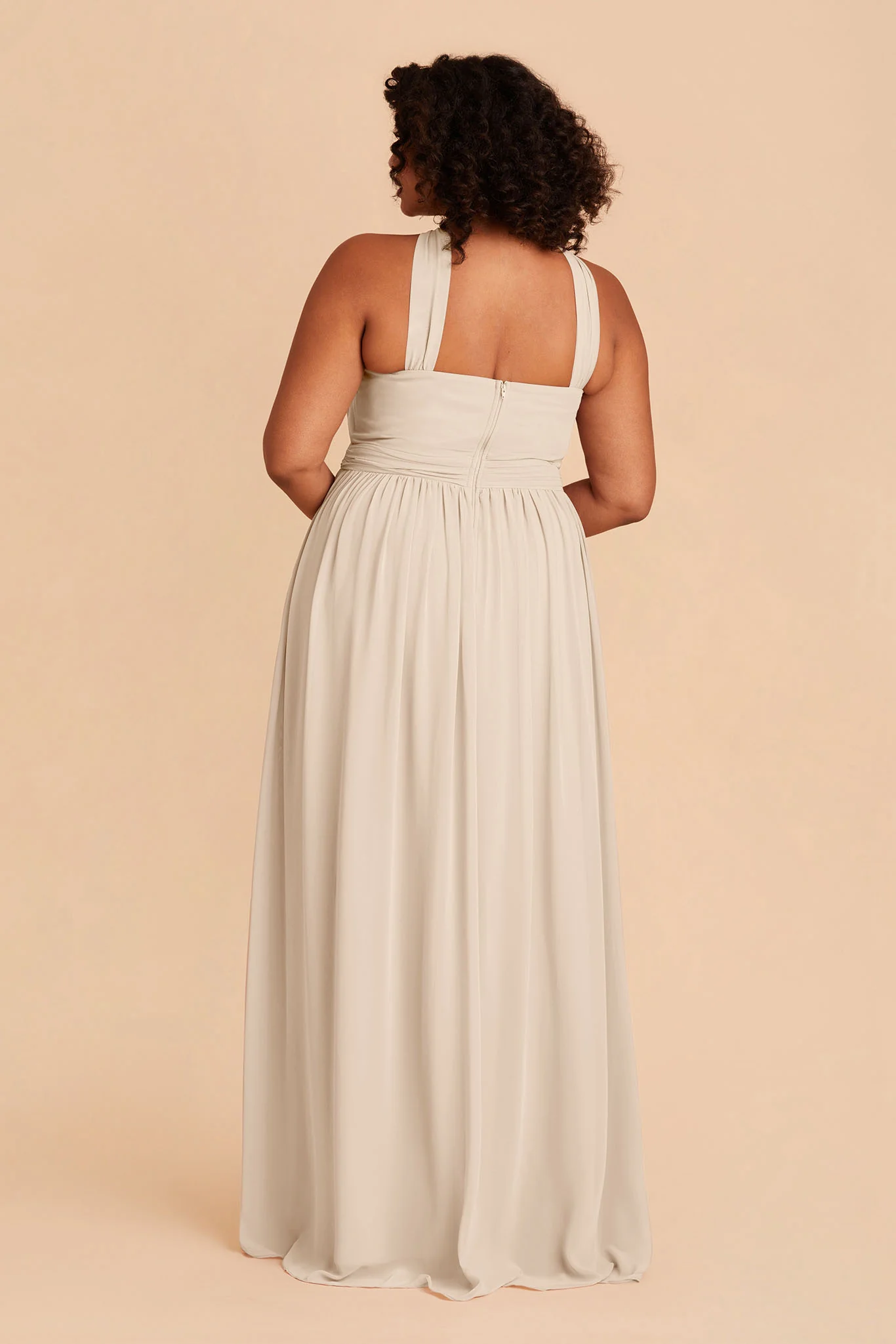 Kiko Chiffon Dress - Classic Champagne - Image 8