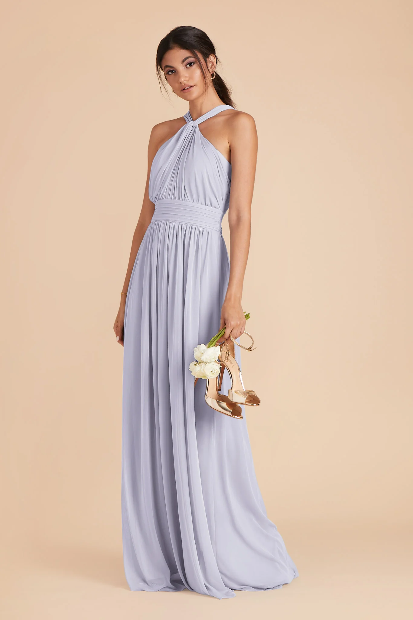 Kiko Chiffon Dress - Periwinkle Blue