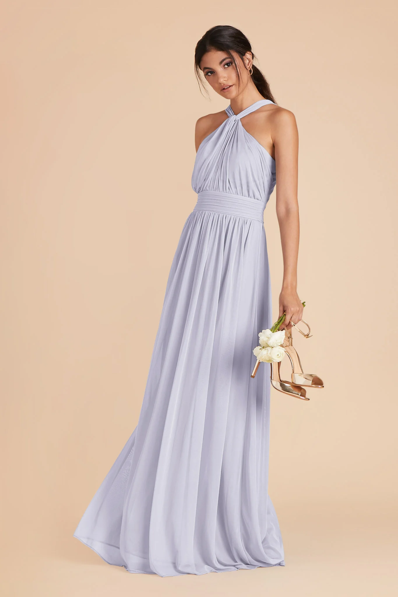Kiko Chiffon Dress - Periwinkle Blue - Image 3