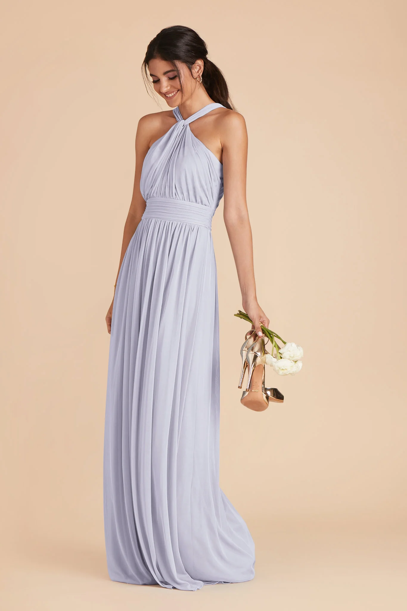Kiko Chiffon Dress - Periwinkle Blue - Image 4