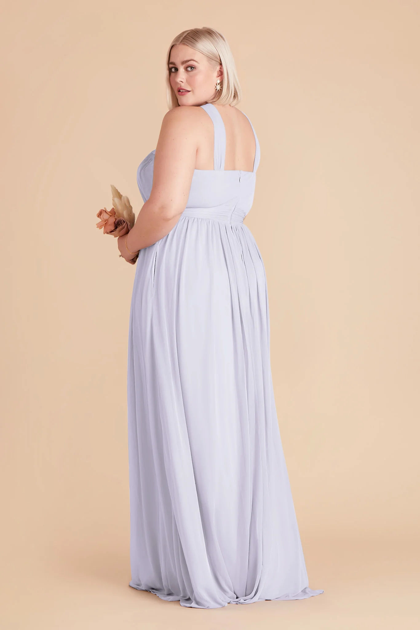 Kiko Chiffon Dress - Periwinkle Blue - Image 7
