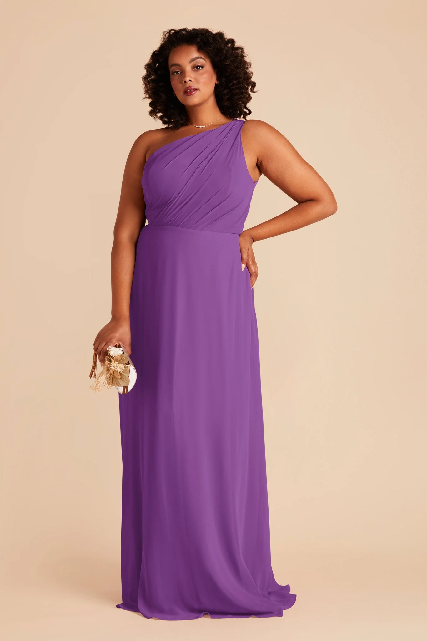 Kira Chiffon Dress - Amethyst - Image 7