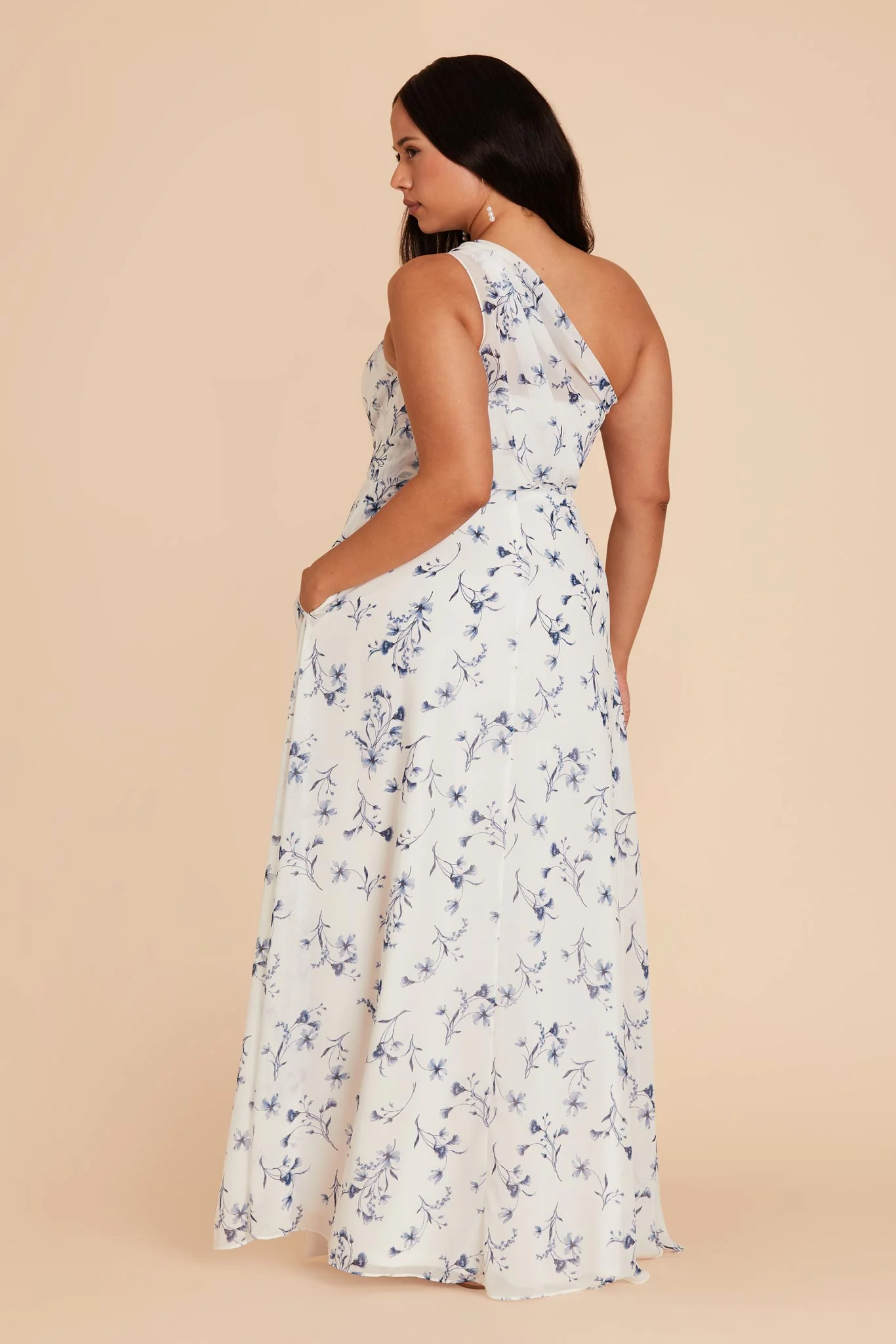 Kira Chiffon Dress - Blue Le Fleur - Image 7