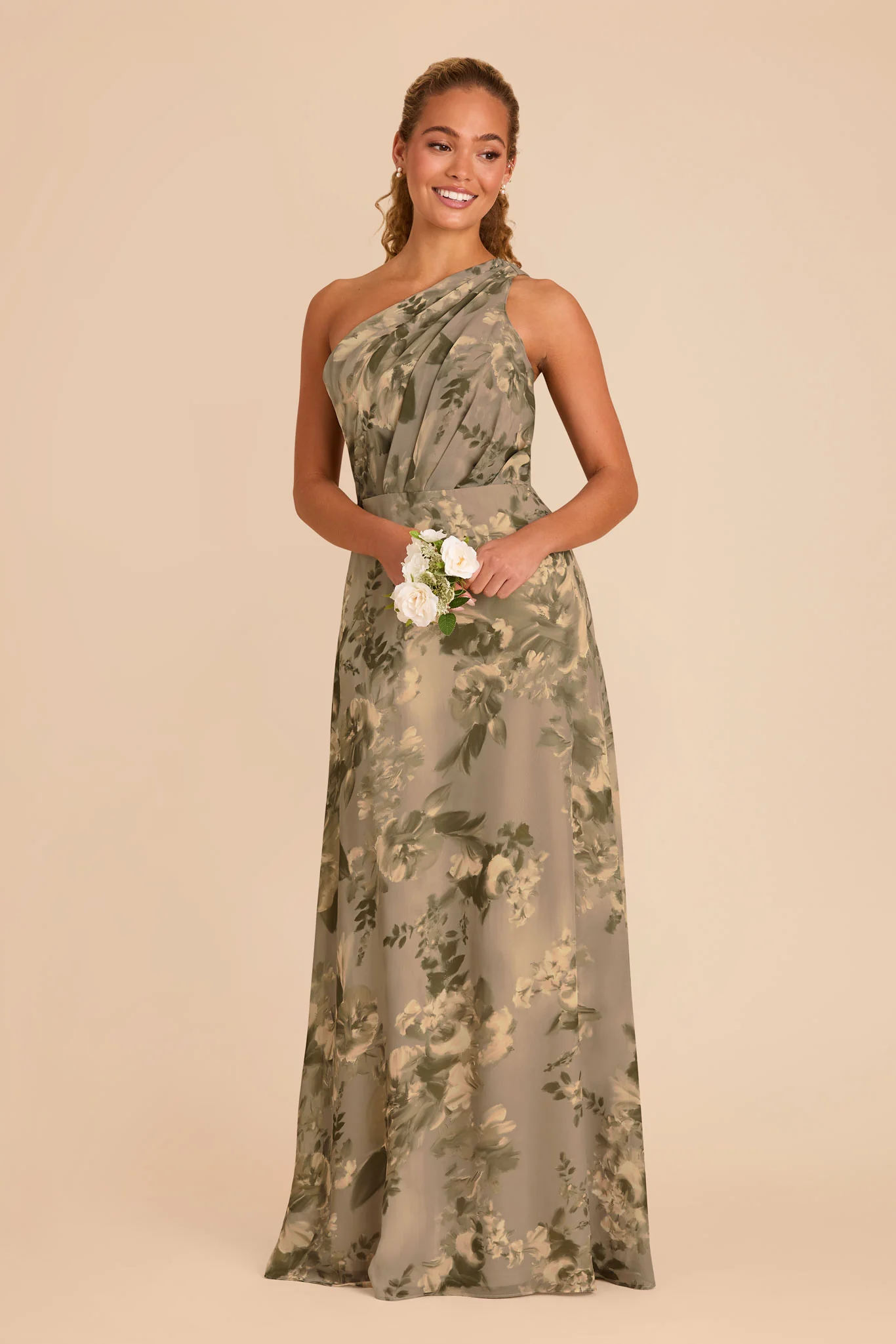 Kira Chiffon Dress - Doe Painted Botanics - Image 2
