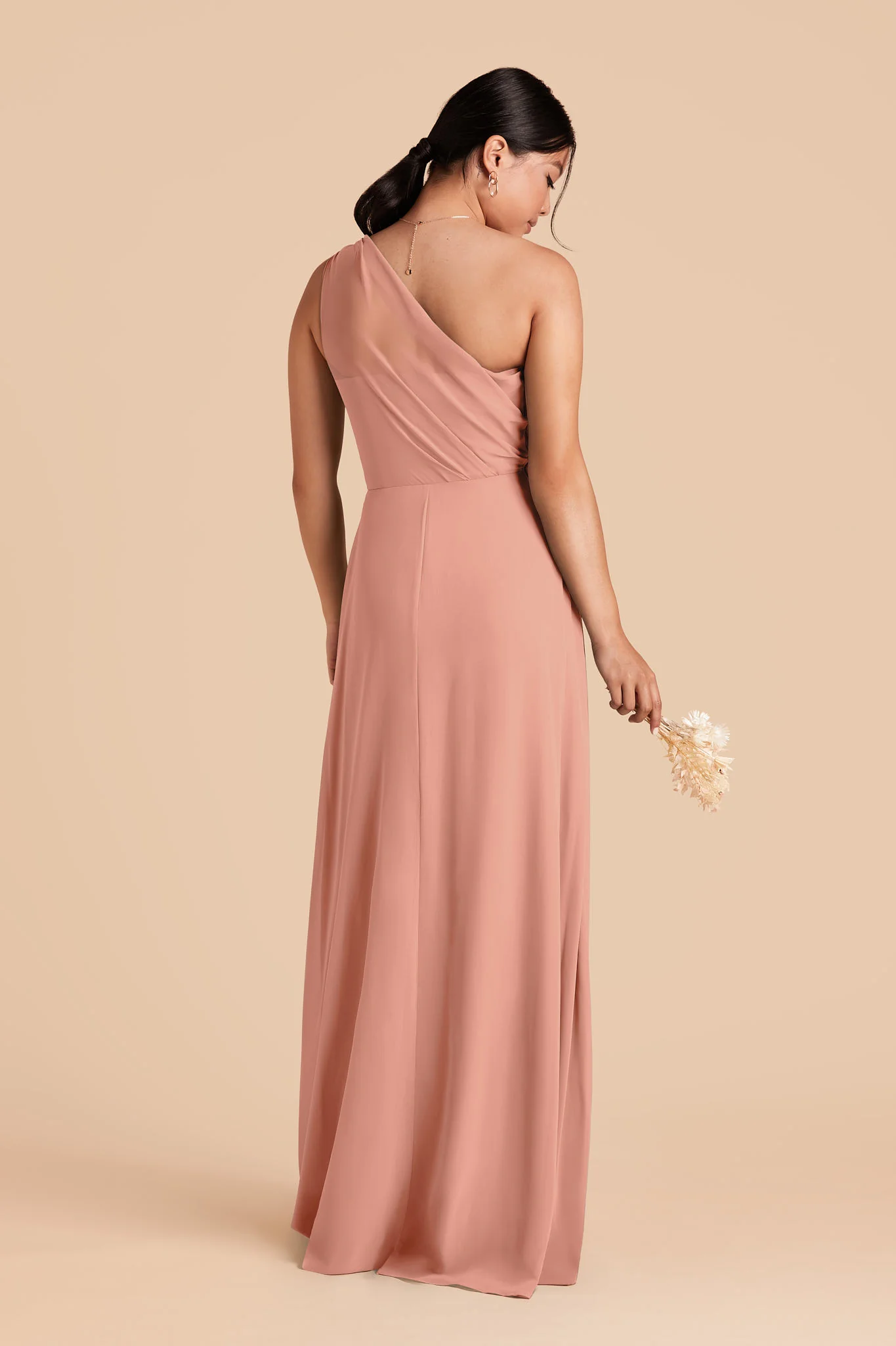 Kira Chiffon Dress - Dusty Rose - Image 4