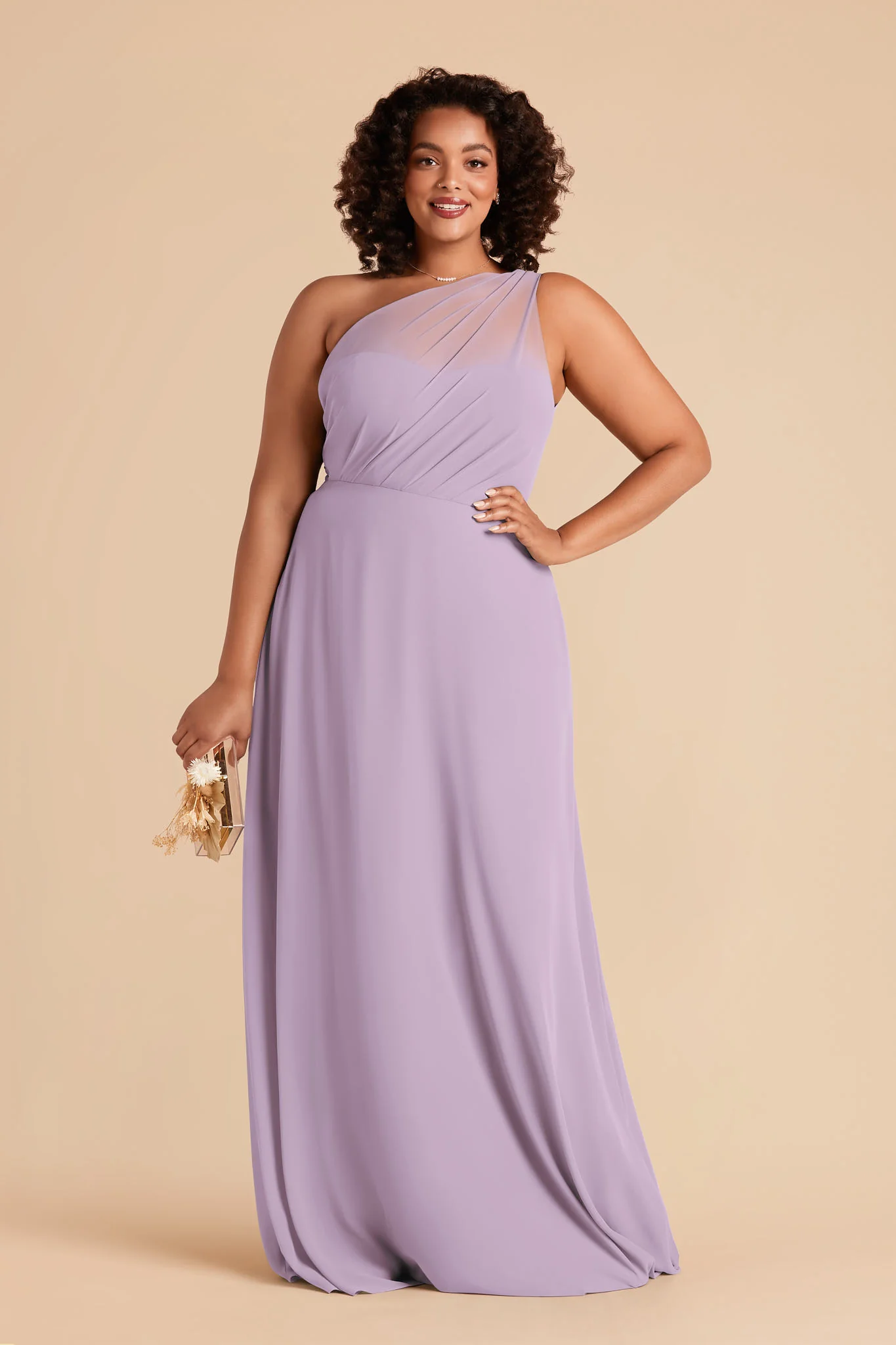 Kira Chiffon Dress - Lavender - Image 2