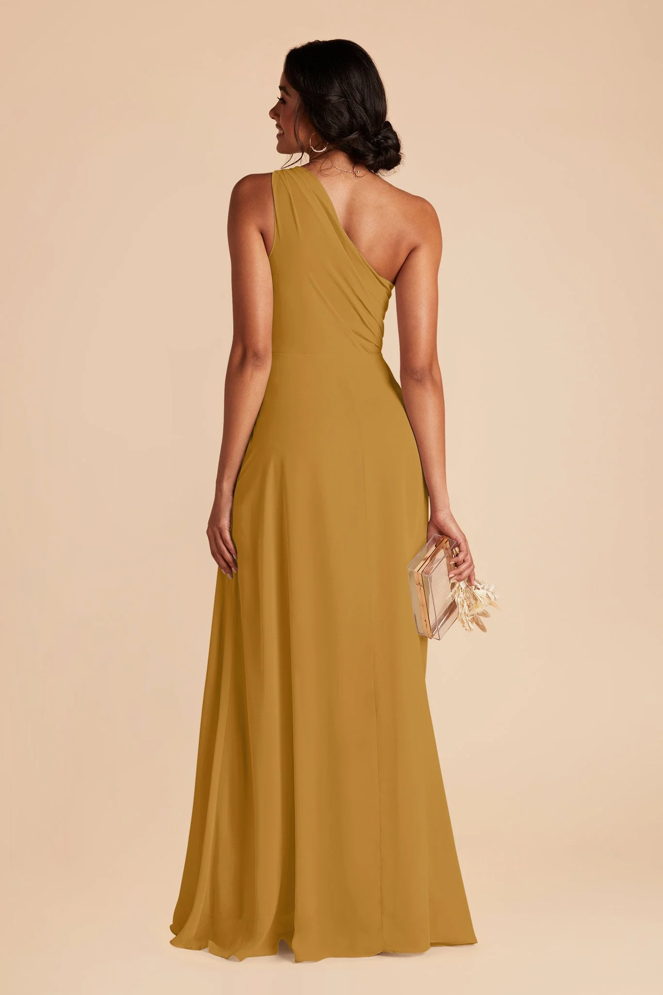 Kira Chiffon Dress - Marigold - Image 5