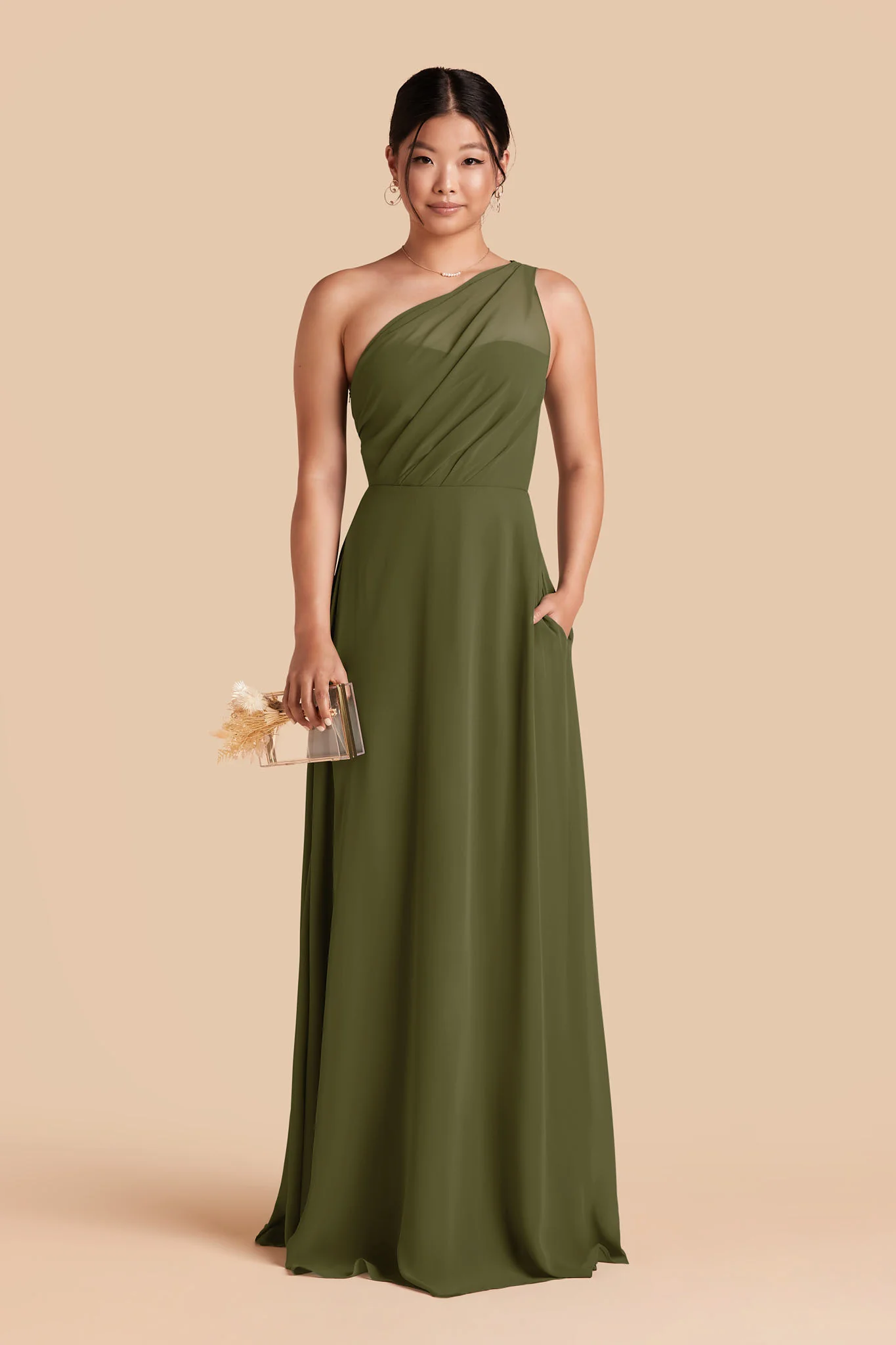 Kira Chiffon Dress - Martini - Image 3