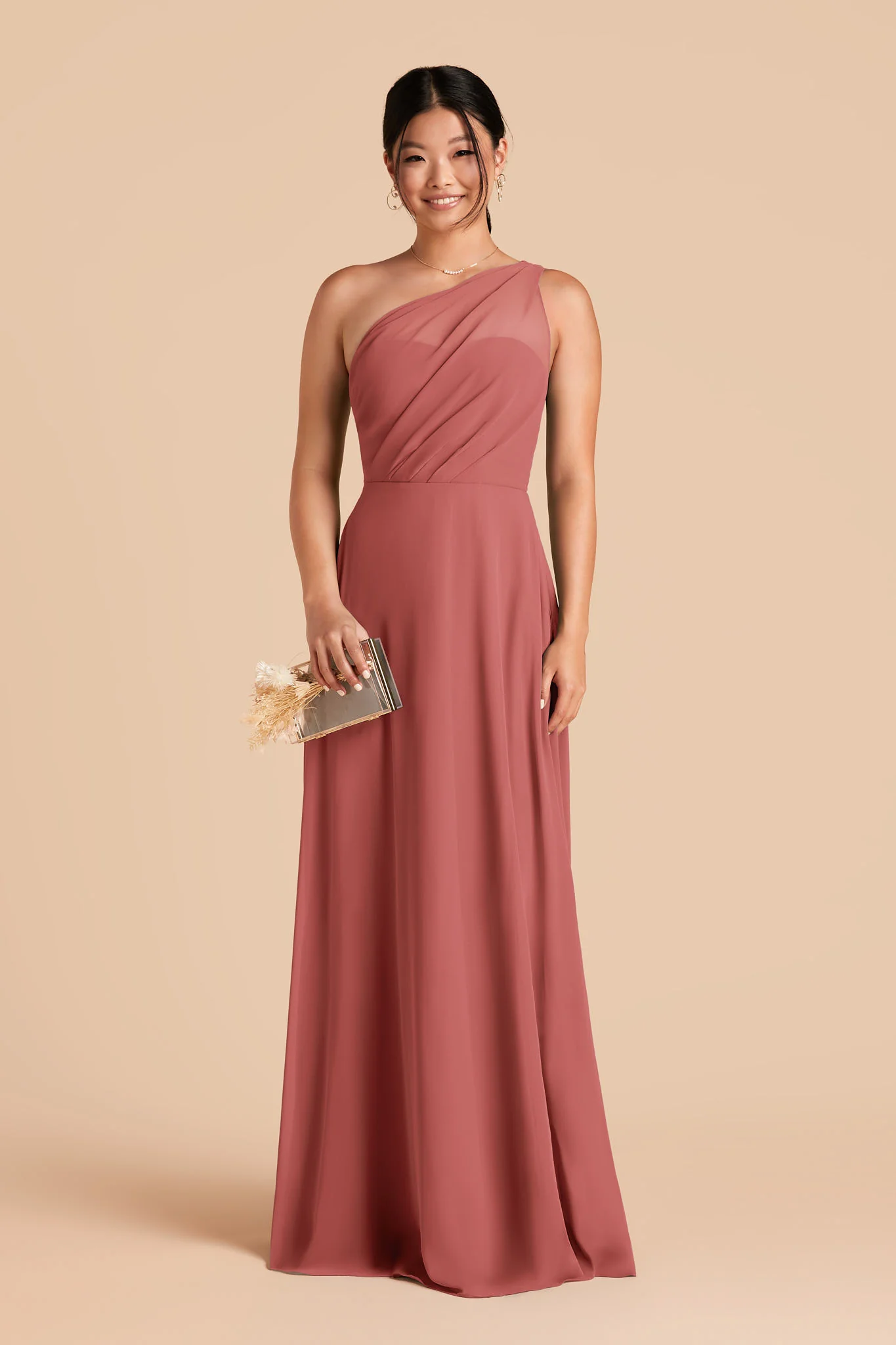 Kira Chiffon Dress - Mulberry