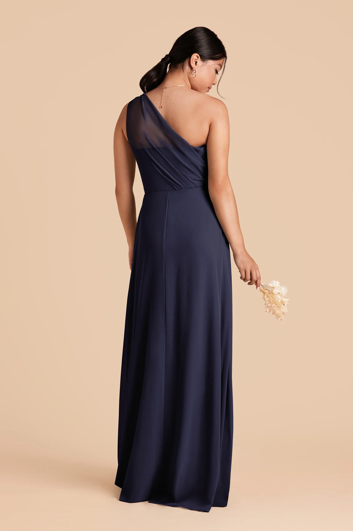 Kira Chiffon Dress - Navy - Image 4