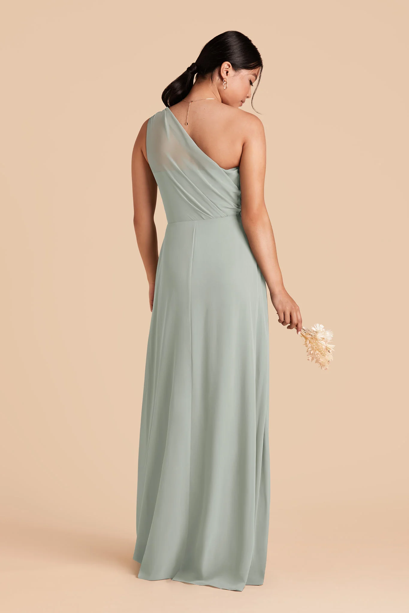 Kira Chiffon Dress - Sage - Image 4