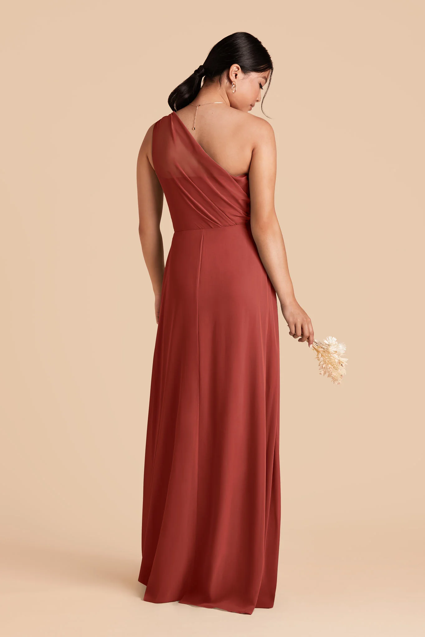 Kira Chiffon Dress - Spice - Image 4