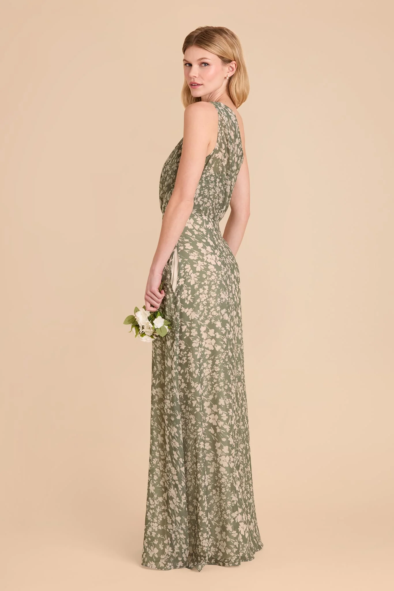 Kira Chiffon Dress - Thyme Dreamy Floral - Image 3