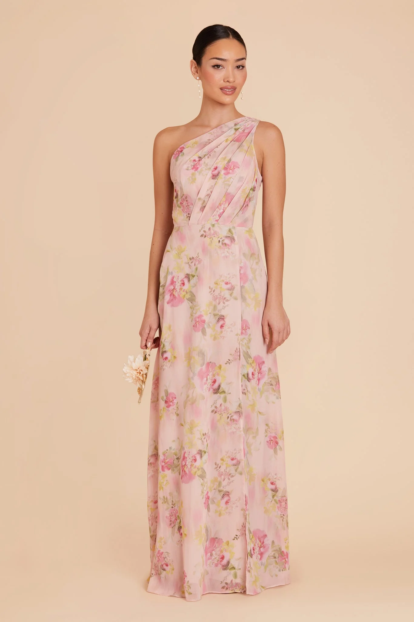 Kira Chiffon Dress - Vintage Pink Floral