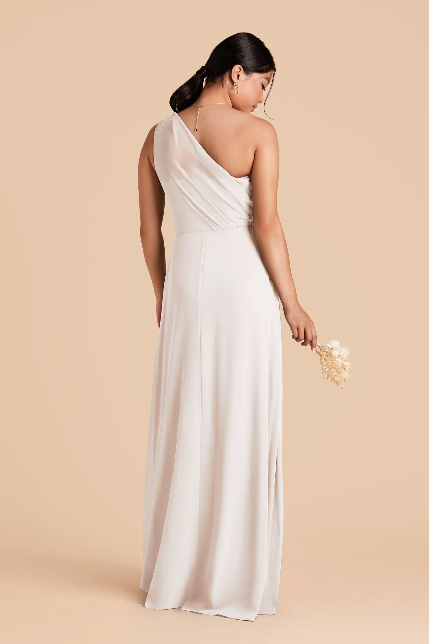 Kira Chiffon Dress - White - Image 3