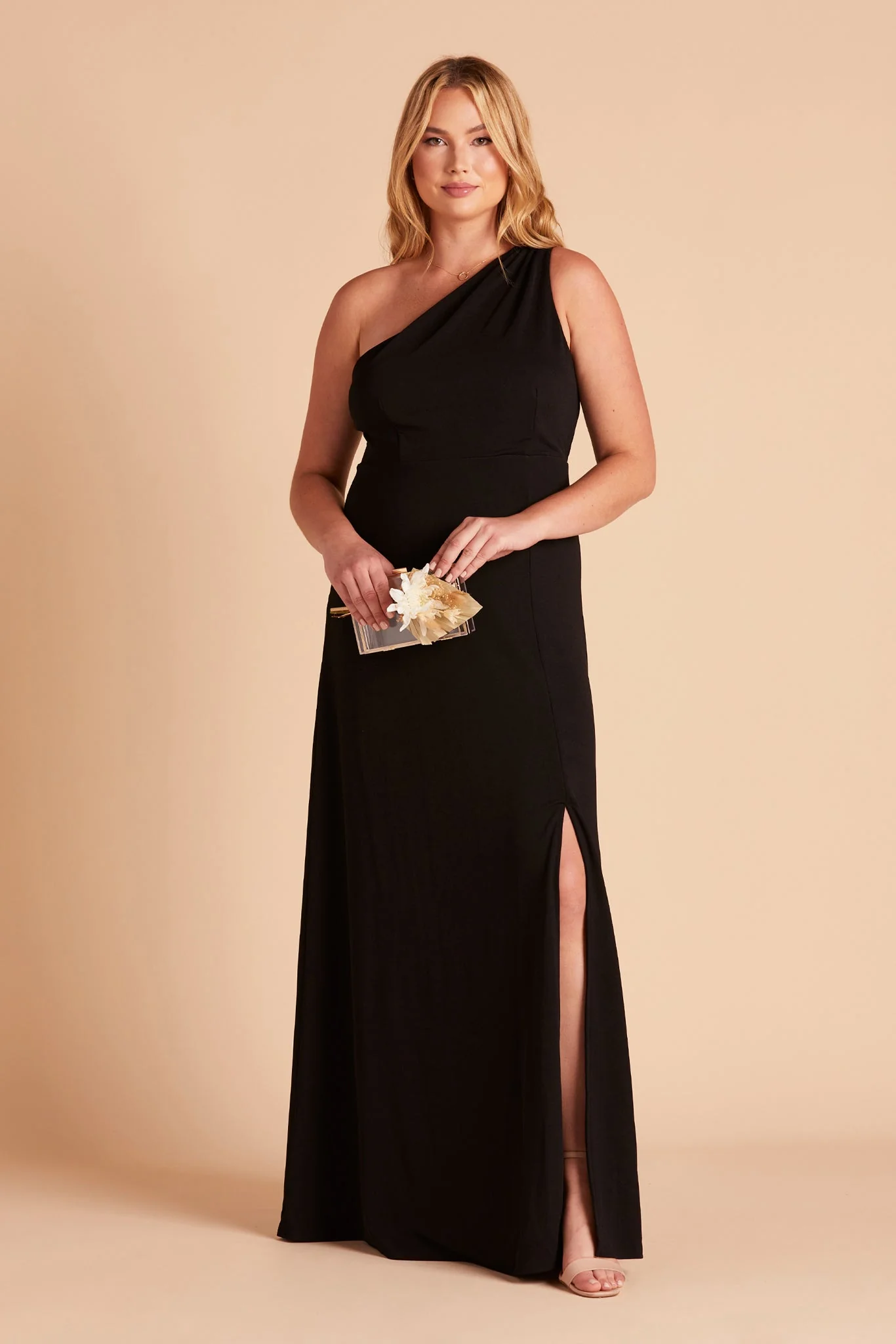 Kira Crepe Dress - Black - Image 2