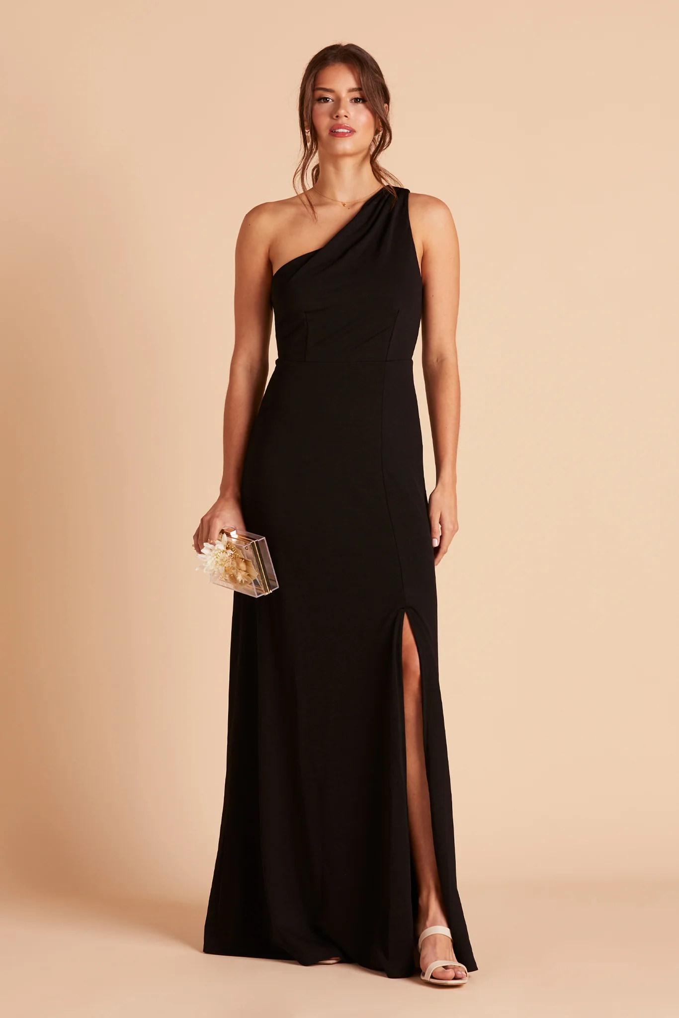 Kira Crepe Dress - Black - Image 5