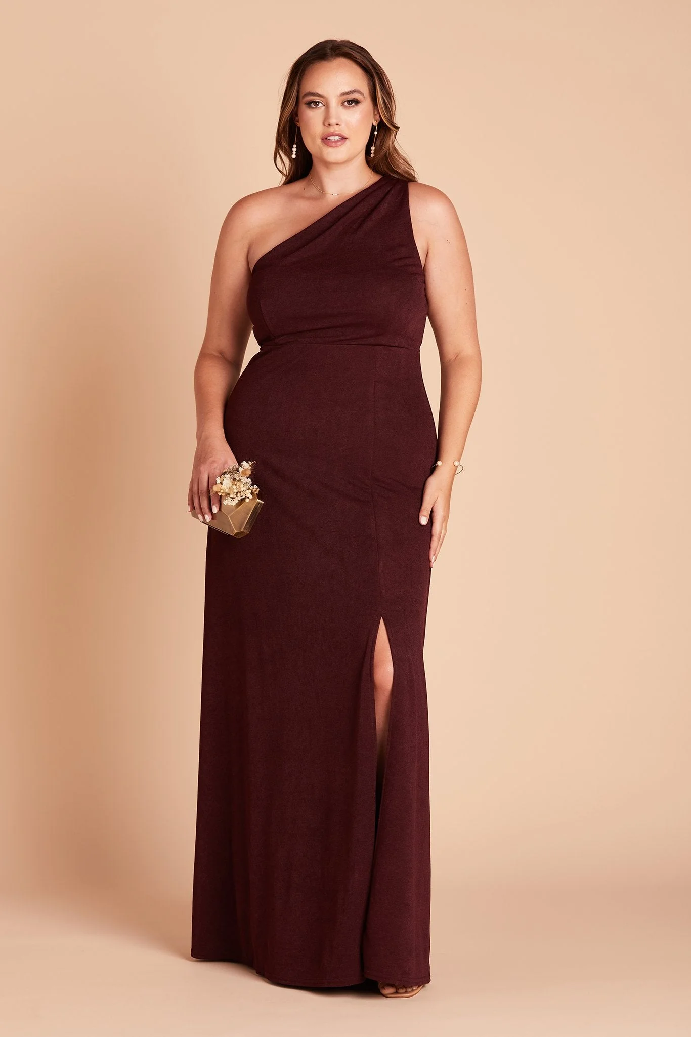 Kira Crepe Dress - Cabernet - Image 12
