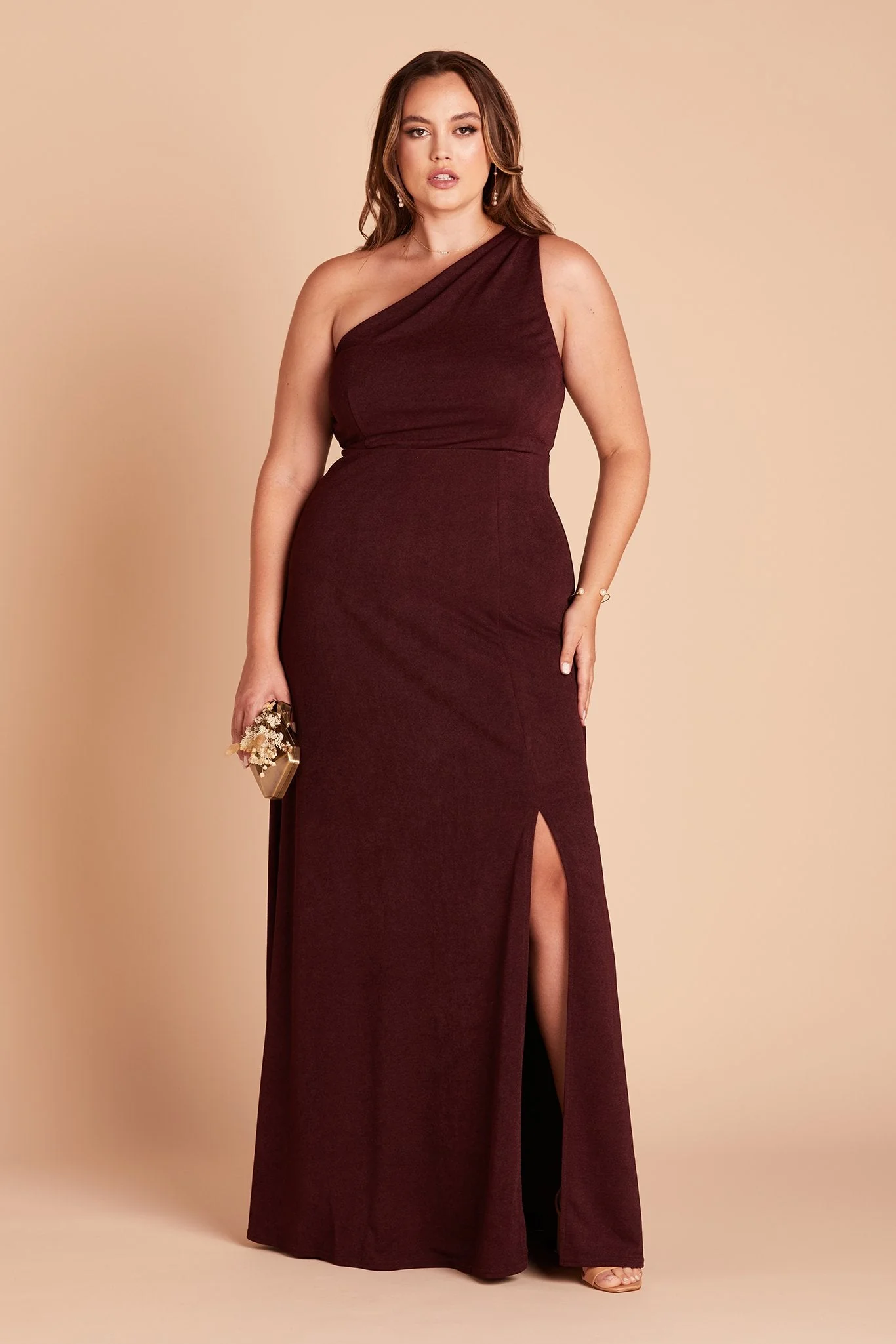 Kira Crepe Dress - Cabernet - Image 13