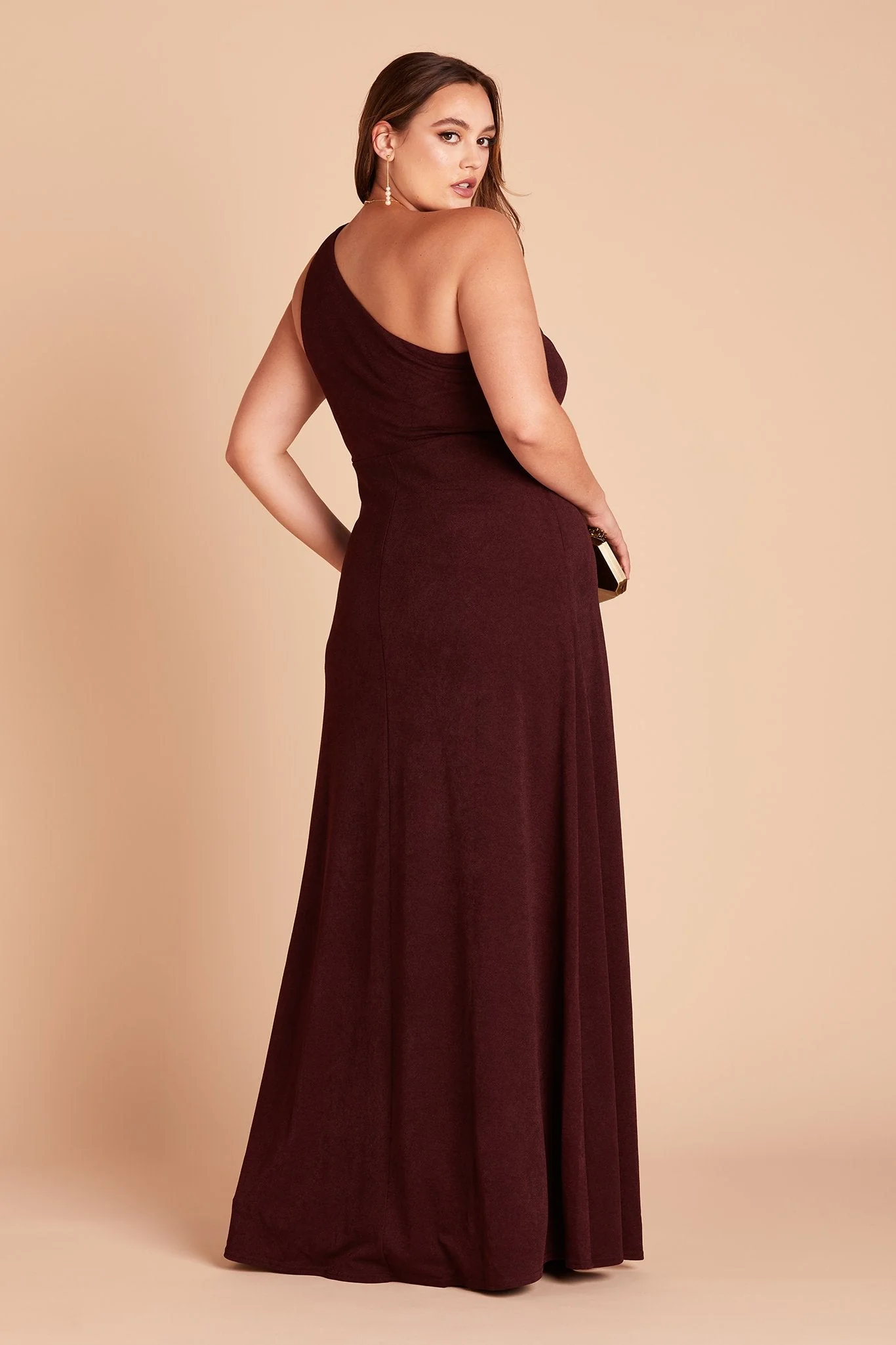 Kira Crepe Dress - Cabernet - Image 14