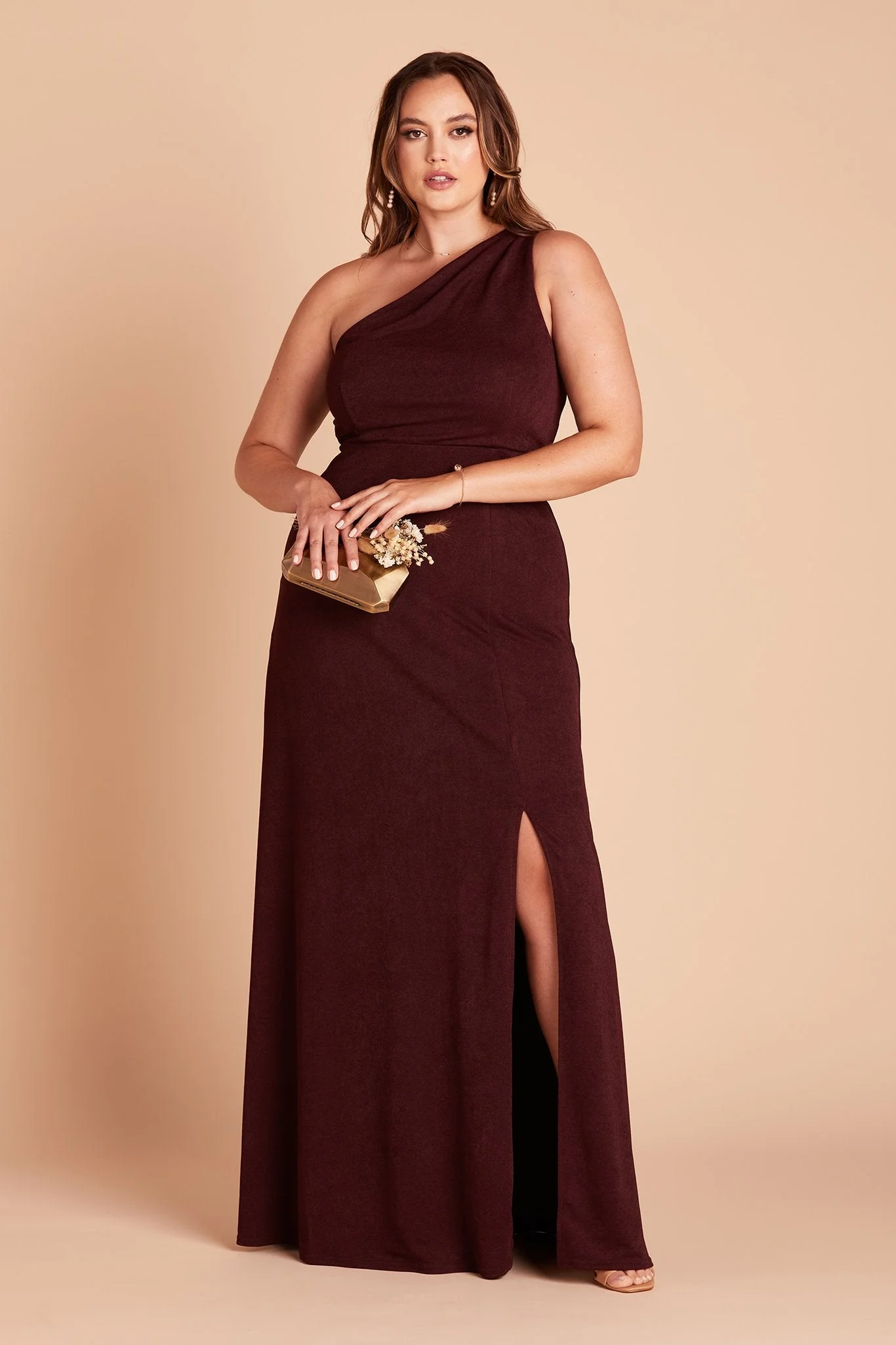 Kira Crepe Dress - Cabernet - Image 2