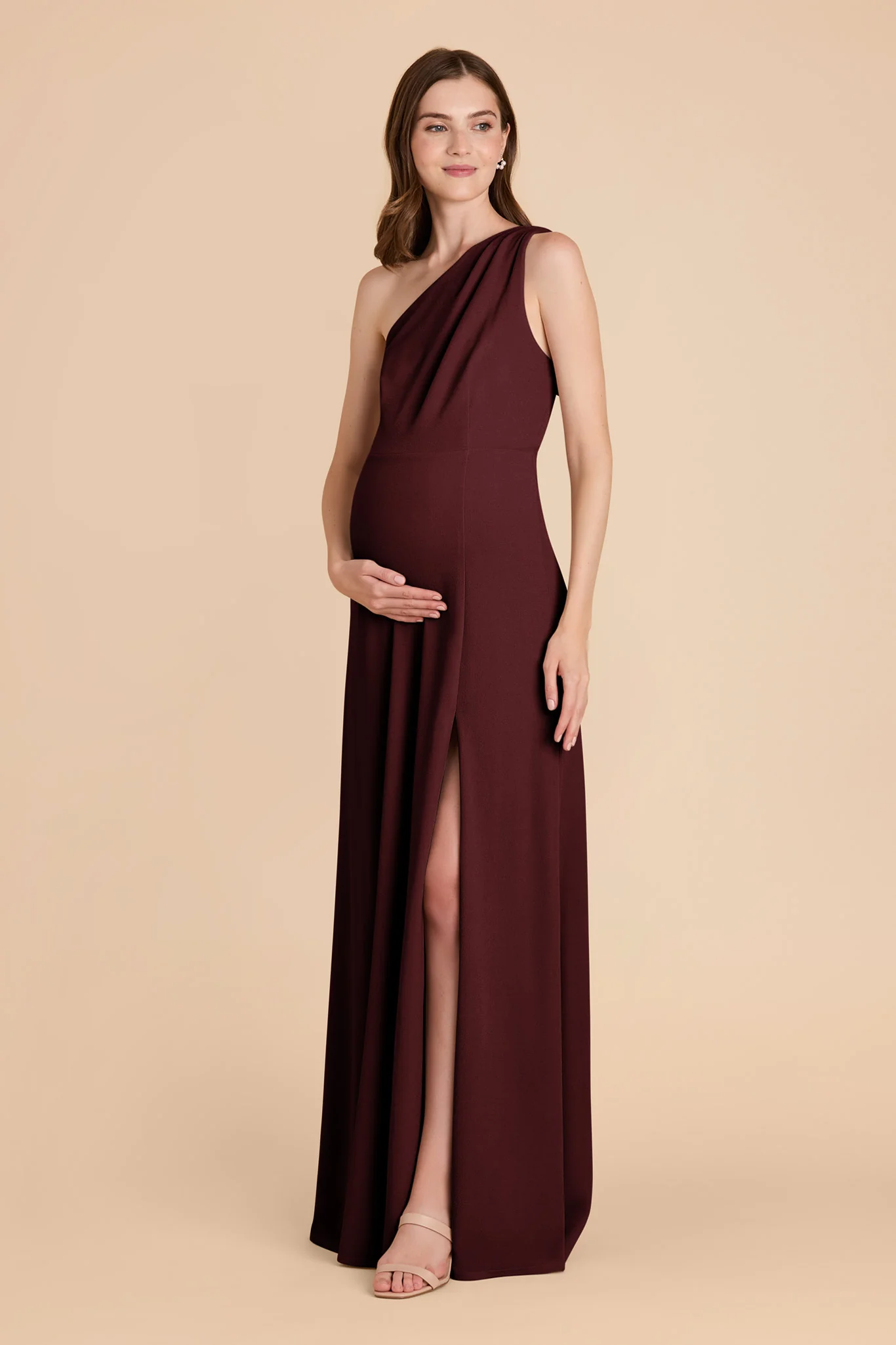 Kira Crepe Dress - Cabernet - Image 6